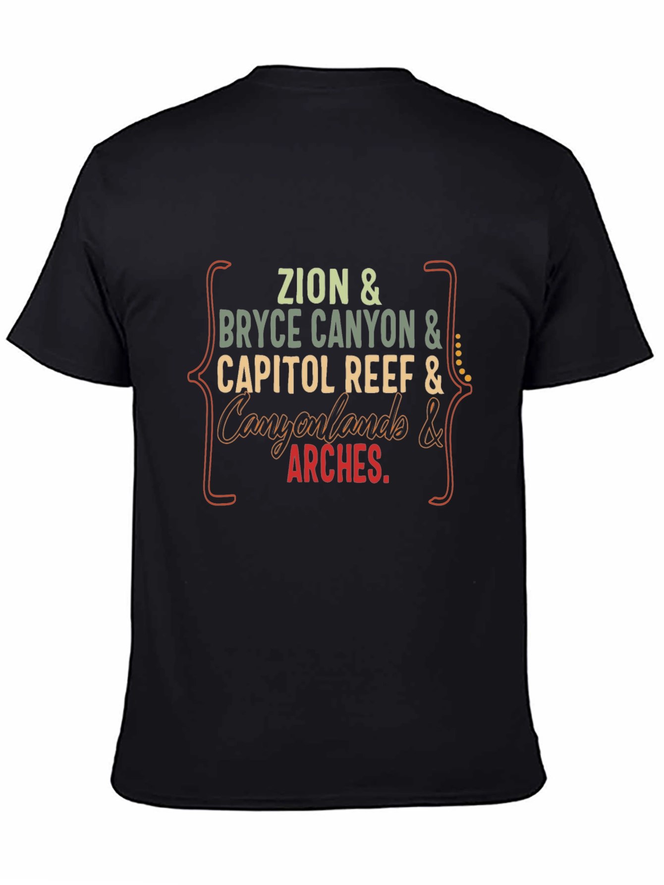 Utah National Parks T-Shirt: Zion Bryce Arches