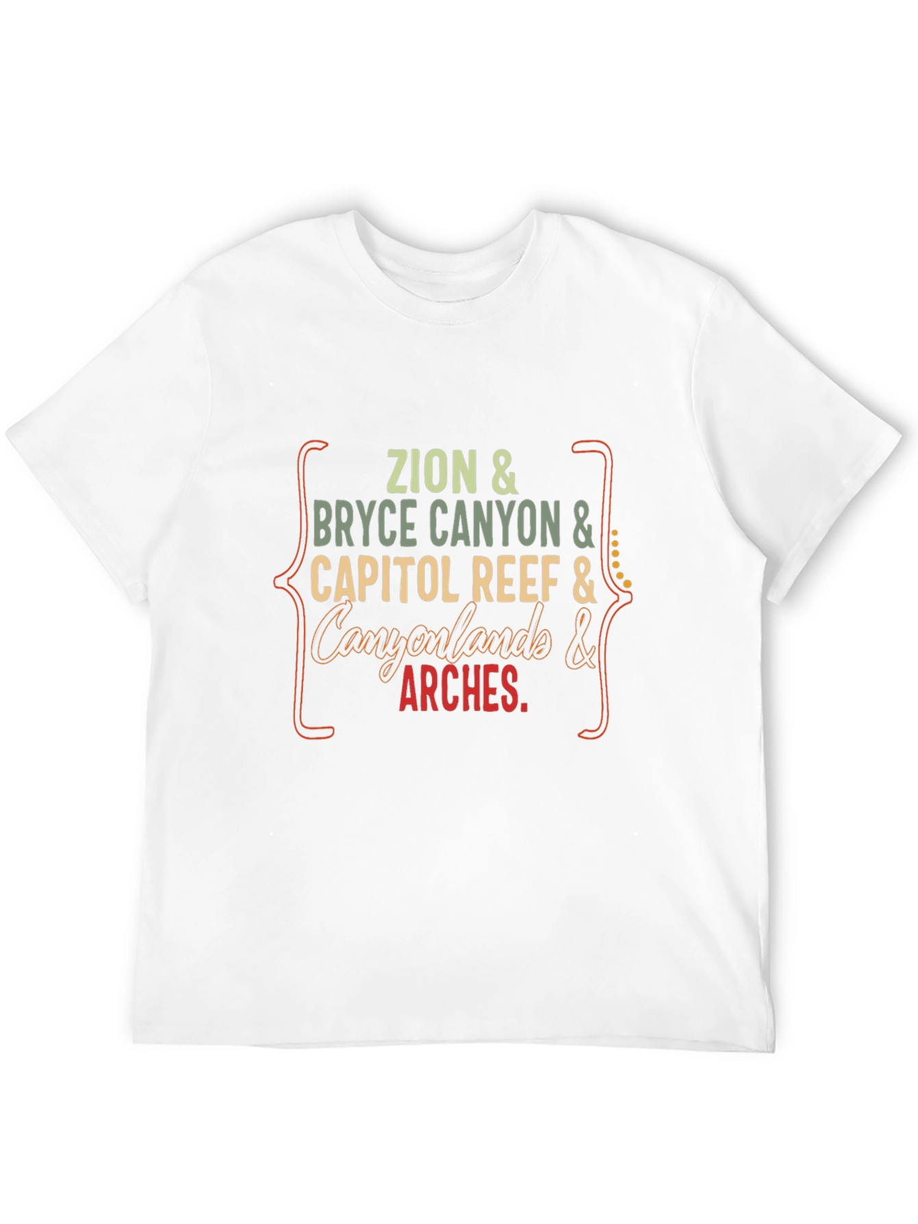 Utah National Parks T-Shirt: Zion Bryce Arches