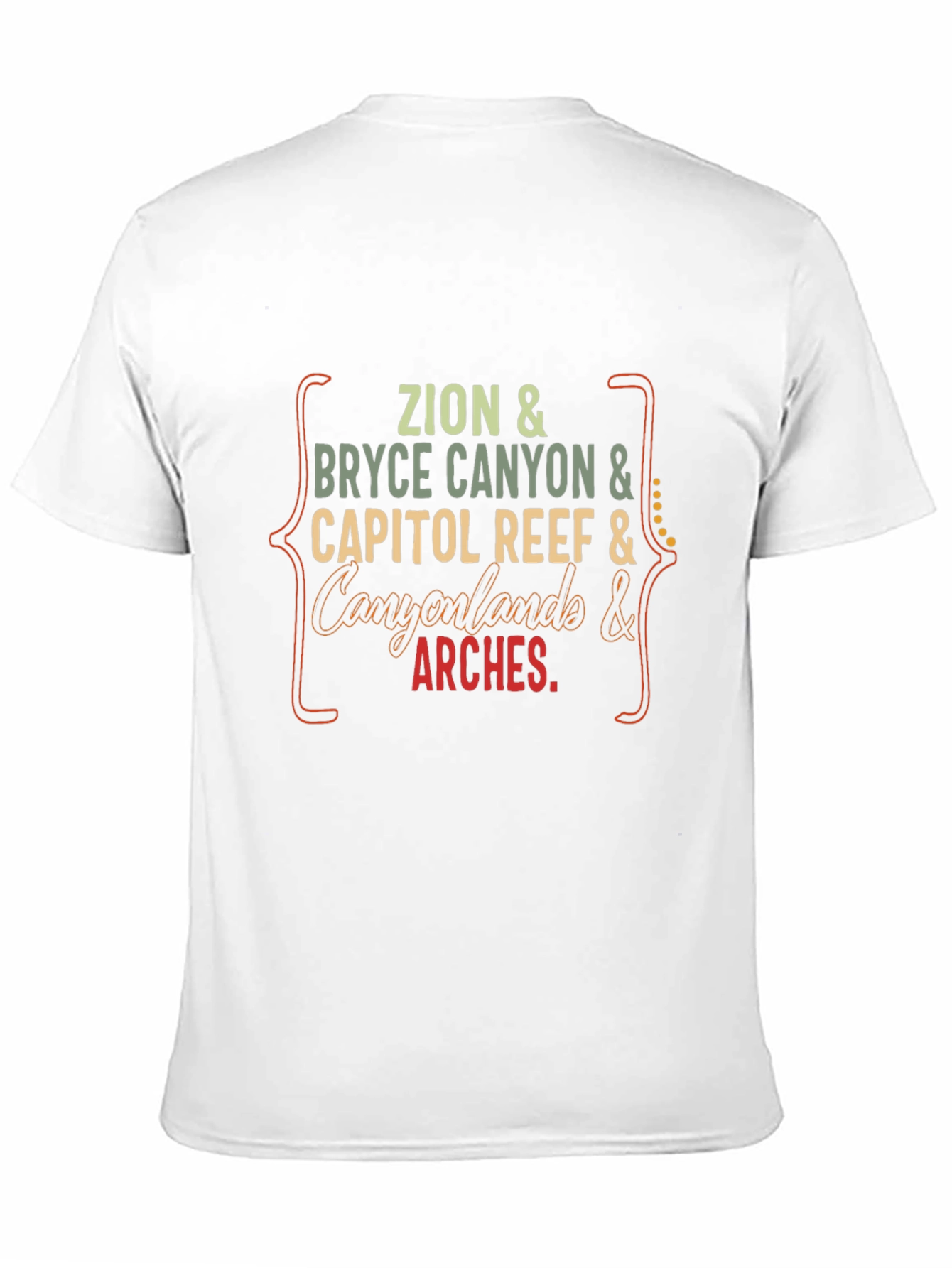 Utah National Parks T-Shirt: Zion Bryce Arches