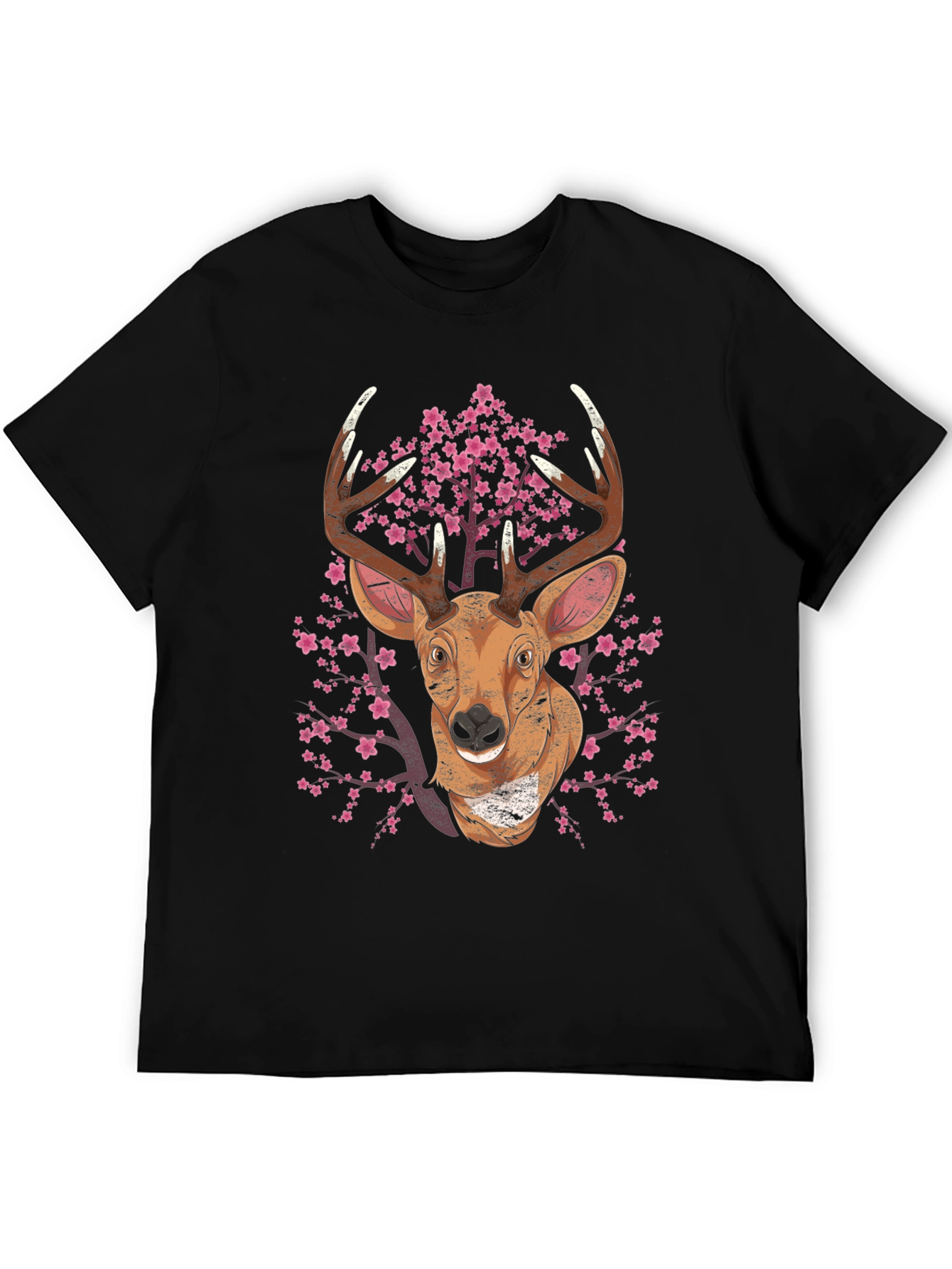 Deer & Cherry Blossom Graphic Tee