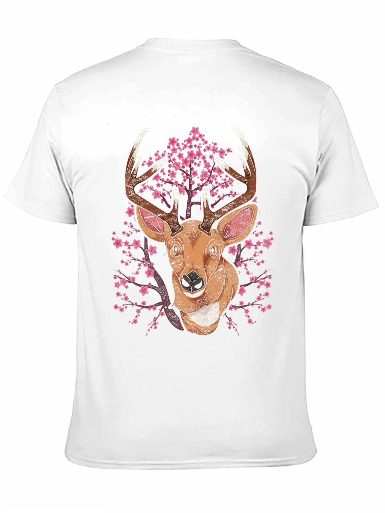 Deer & Cherry Blossom Graphic Tee