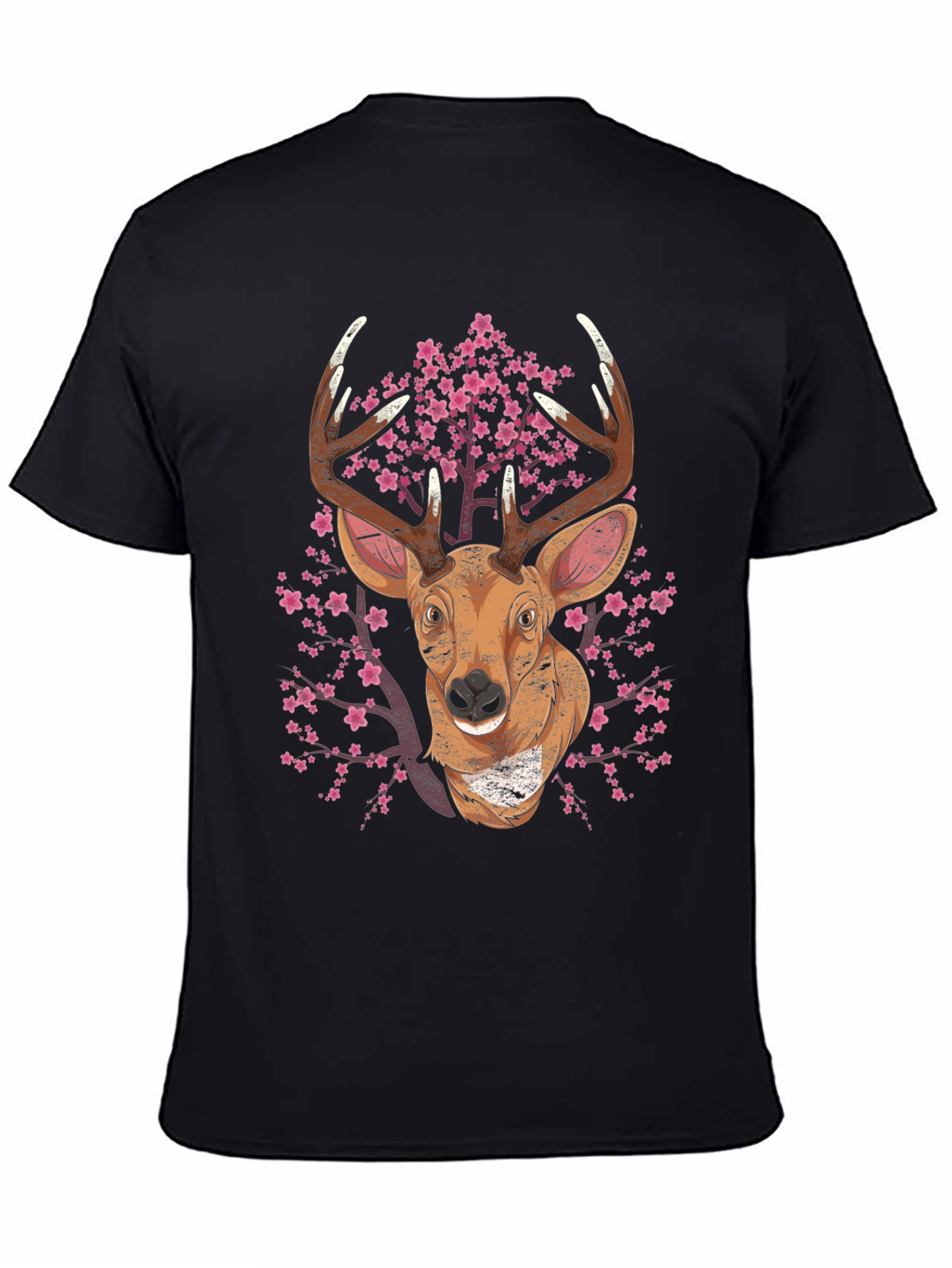 Deer & Cherry Blossom Graphic Tee