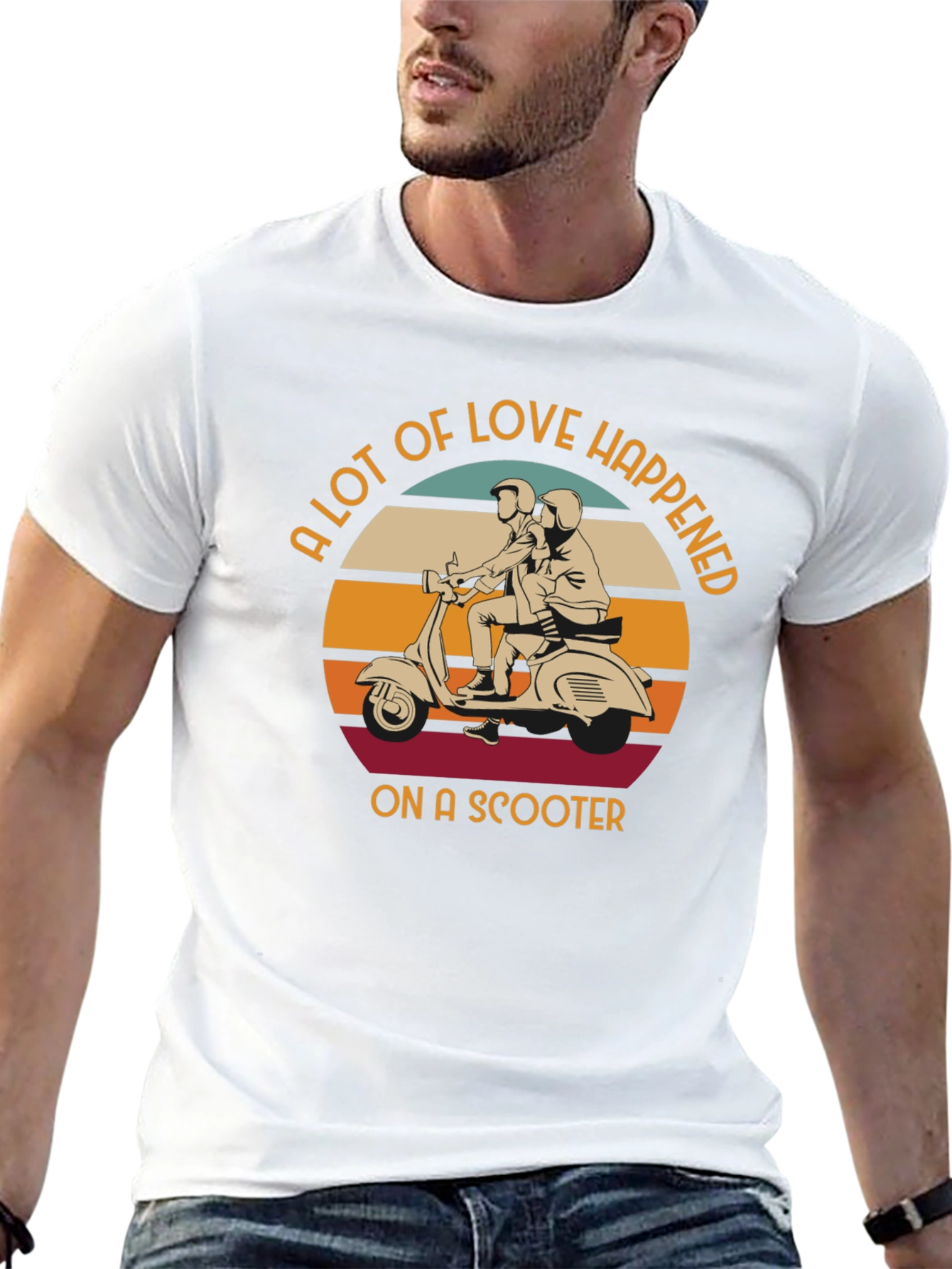 Love Happened on a Scooter T-Shirt