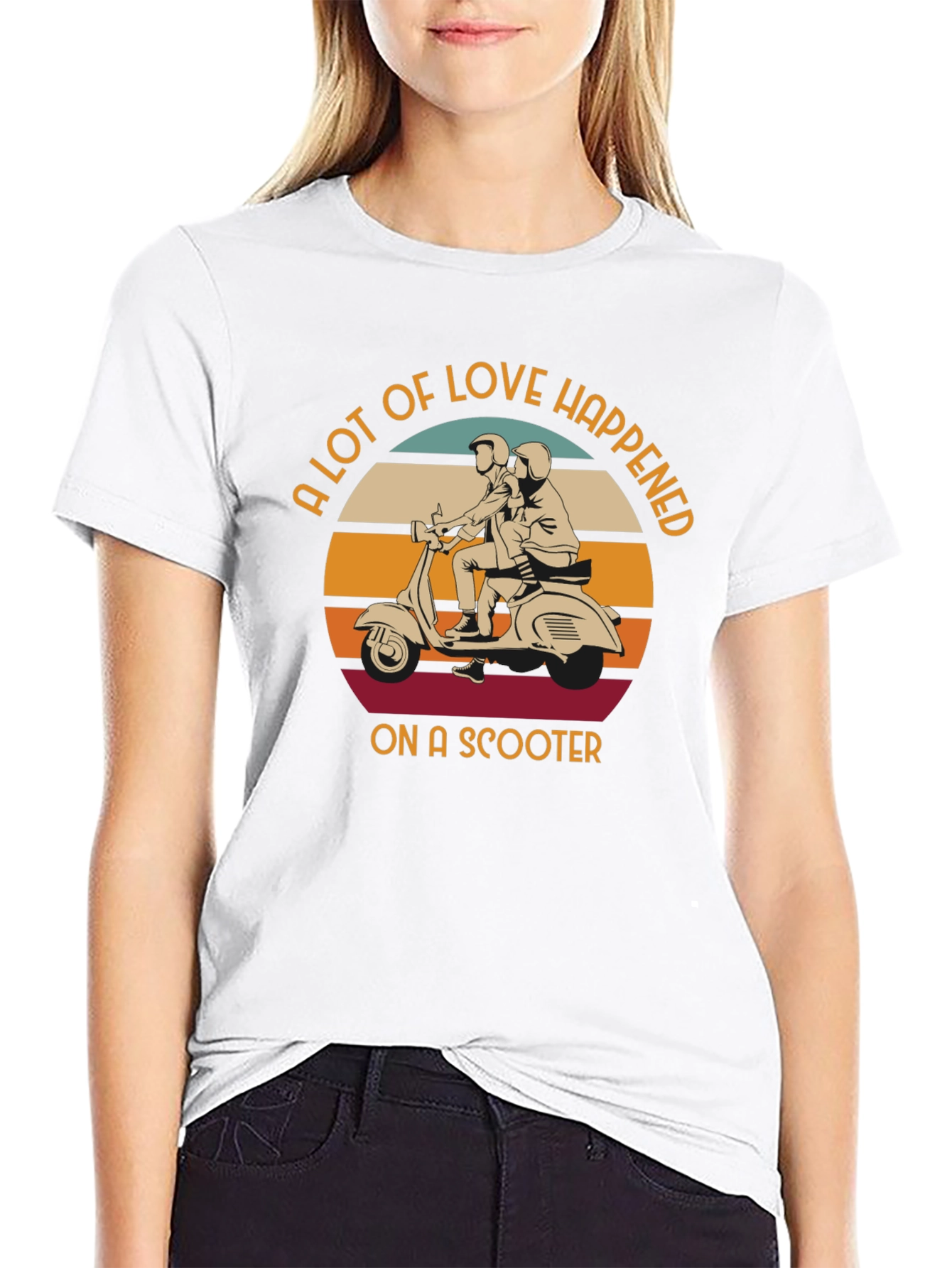 Love Happened on a Scooter T-Shirt