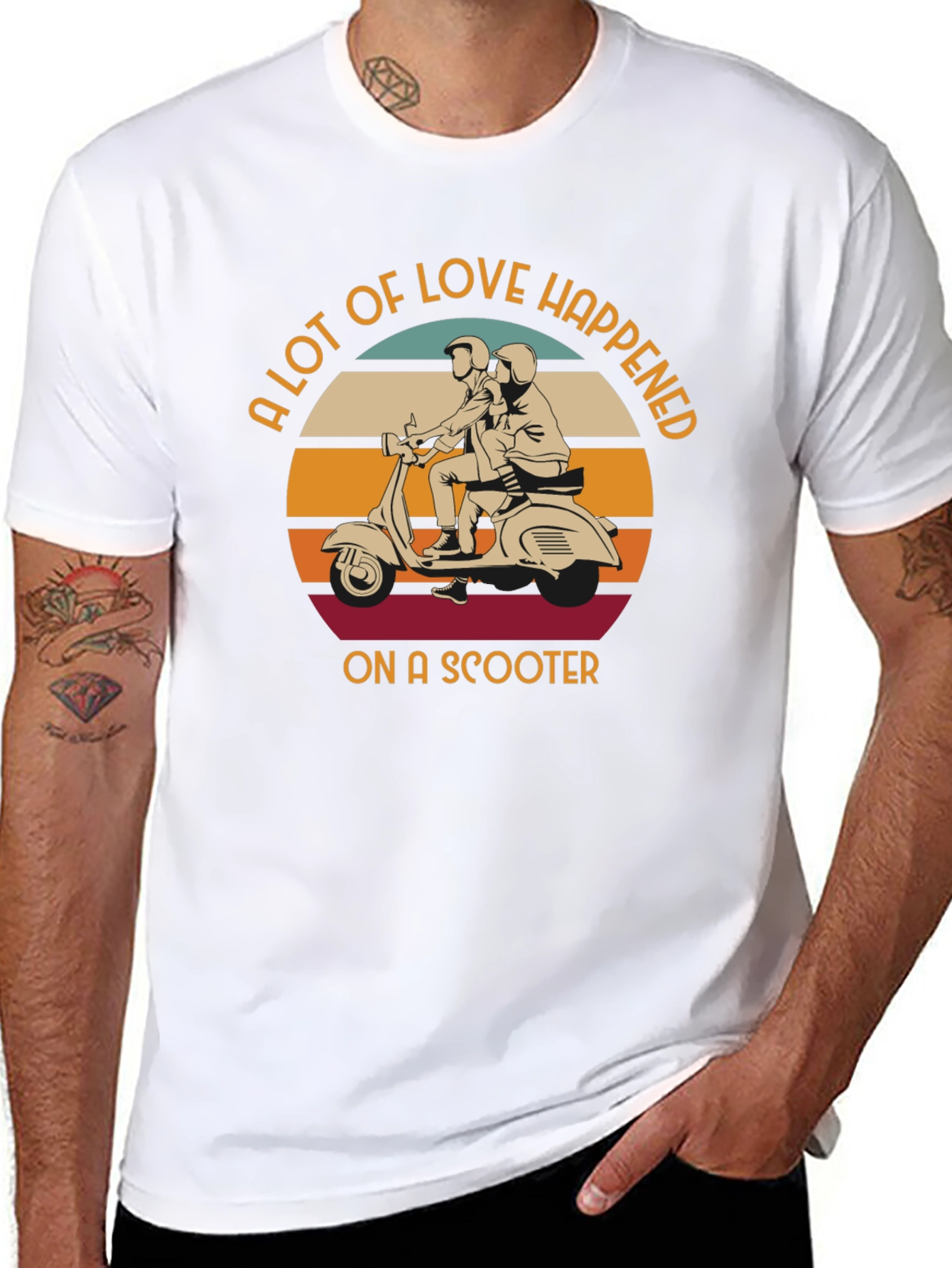 Love Happened on a Scooter T-Shirt