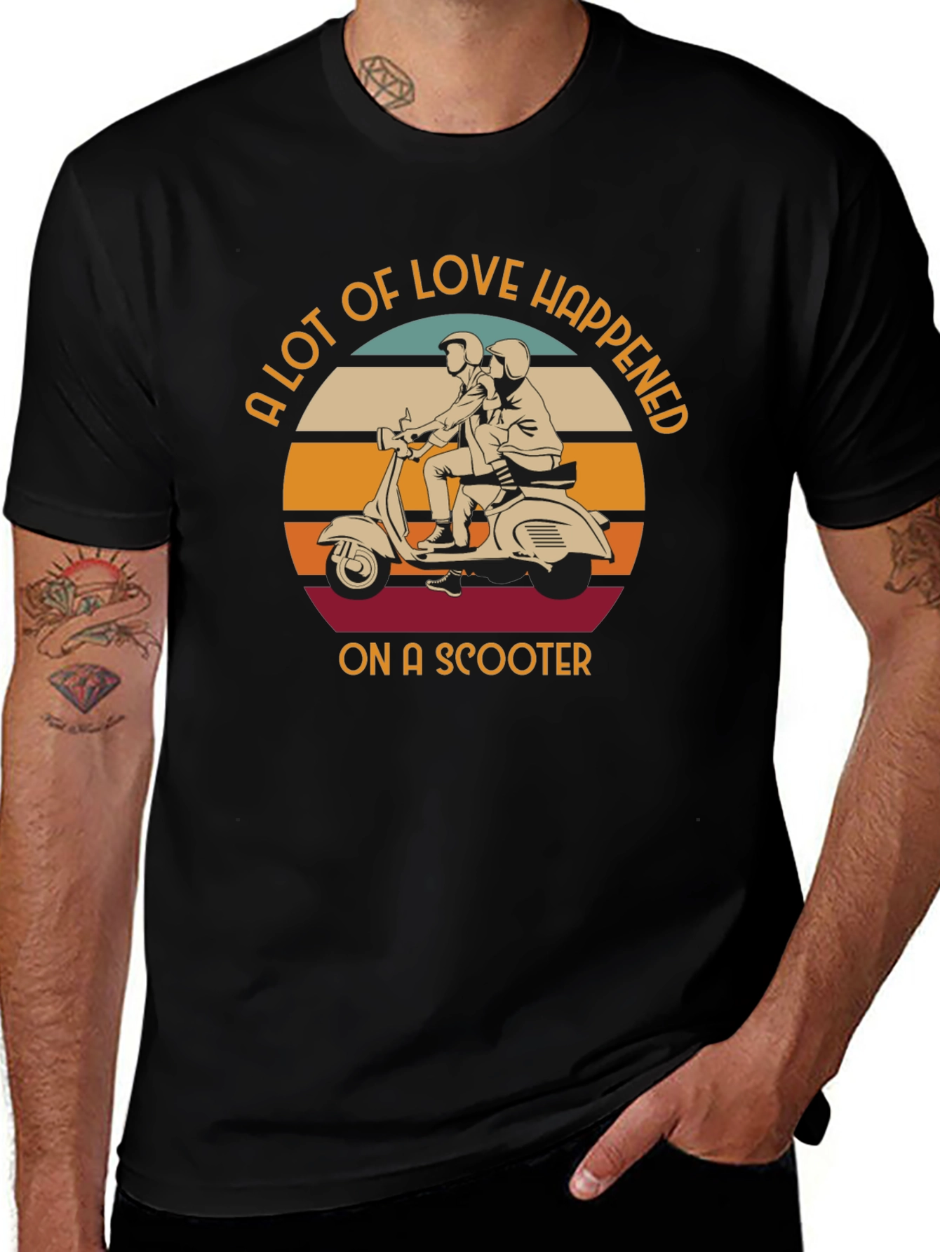 Love Happened on a Scooter T-Shirt