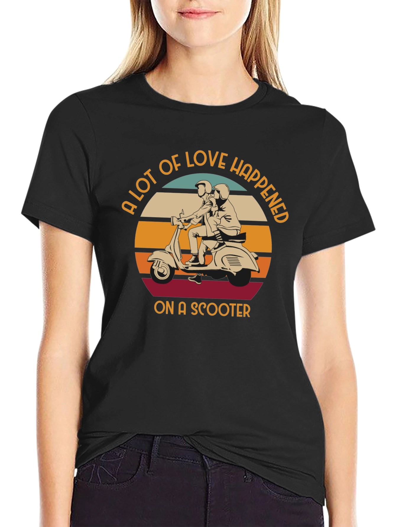 Love Happened on a Scooter T-Shirt