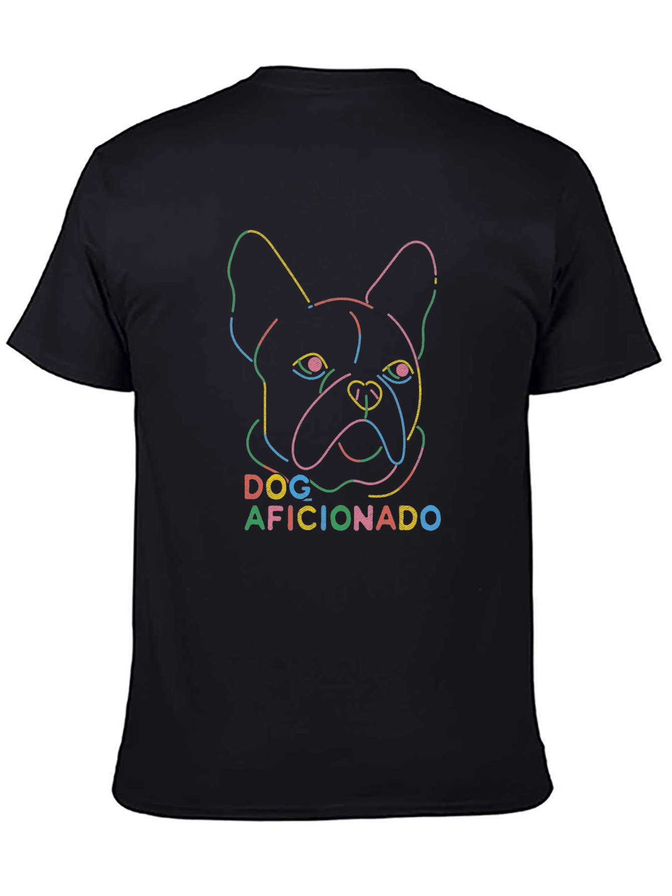 Dog Aficionado T-Shirt - Neon French Bulldog Tee