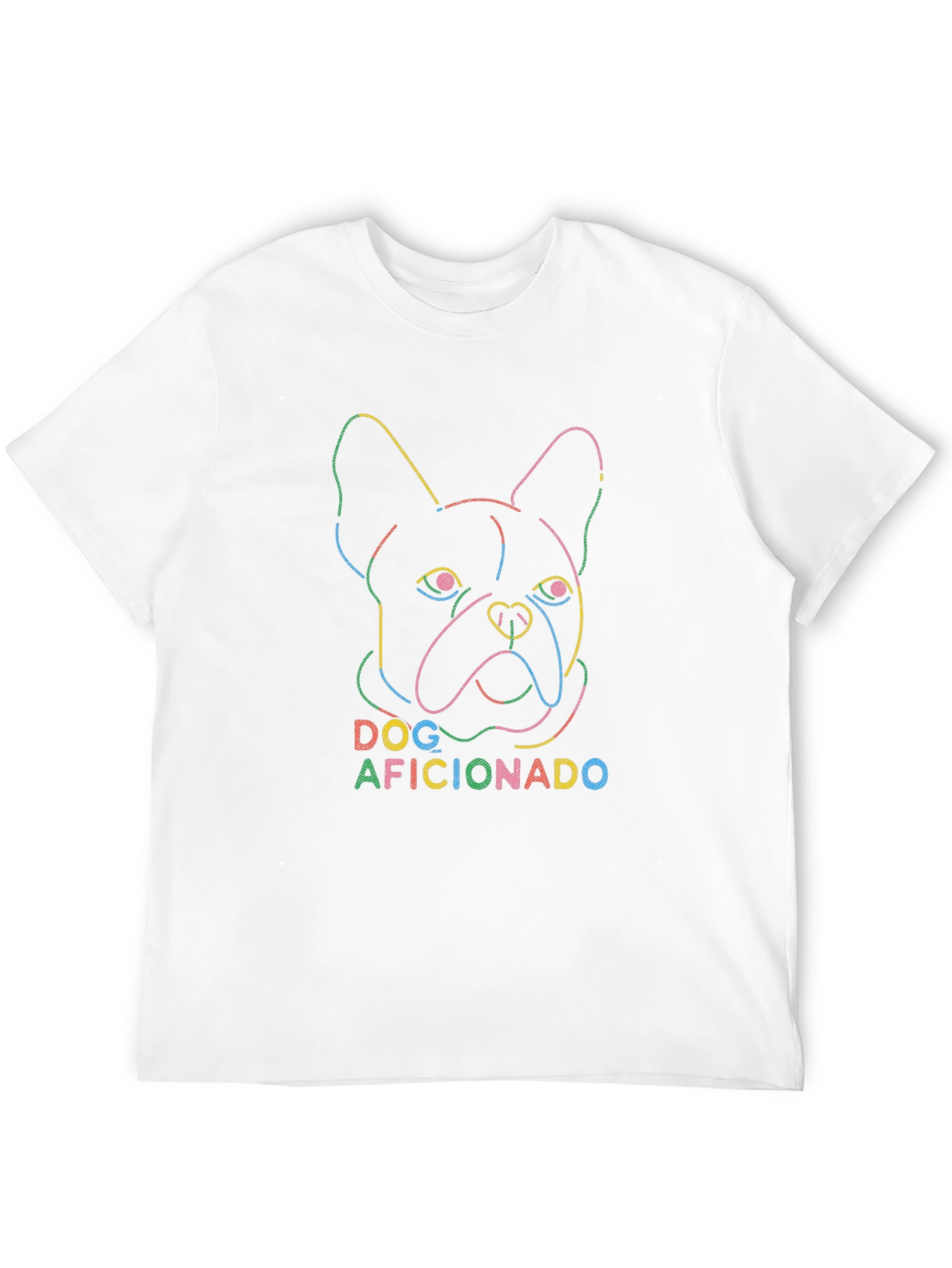 Dog Aficionado T-Shirt - Neon French Bulldog Tee