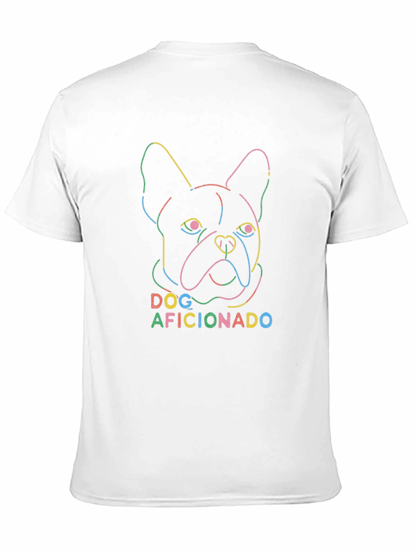 Dog Aficionado T-Shirt - Neon French Bulldog Tee
