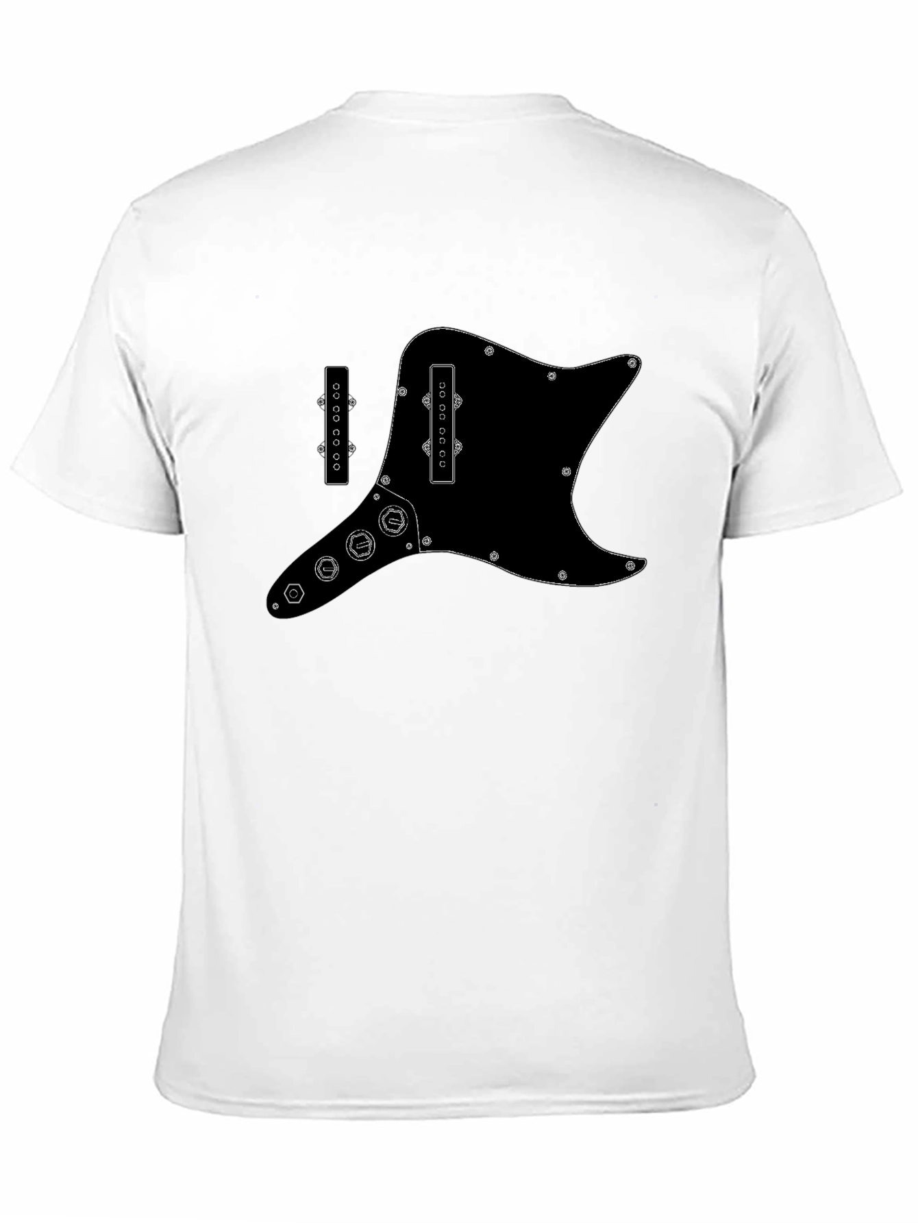 Electric Guitar Pickguard Graphic Tee - Black