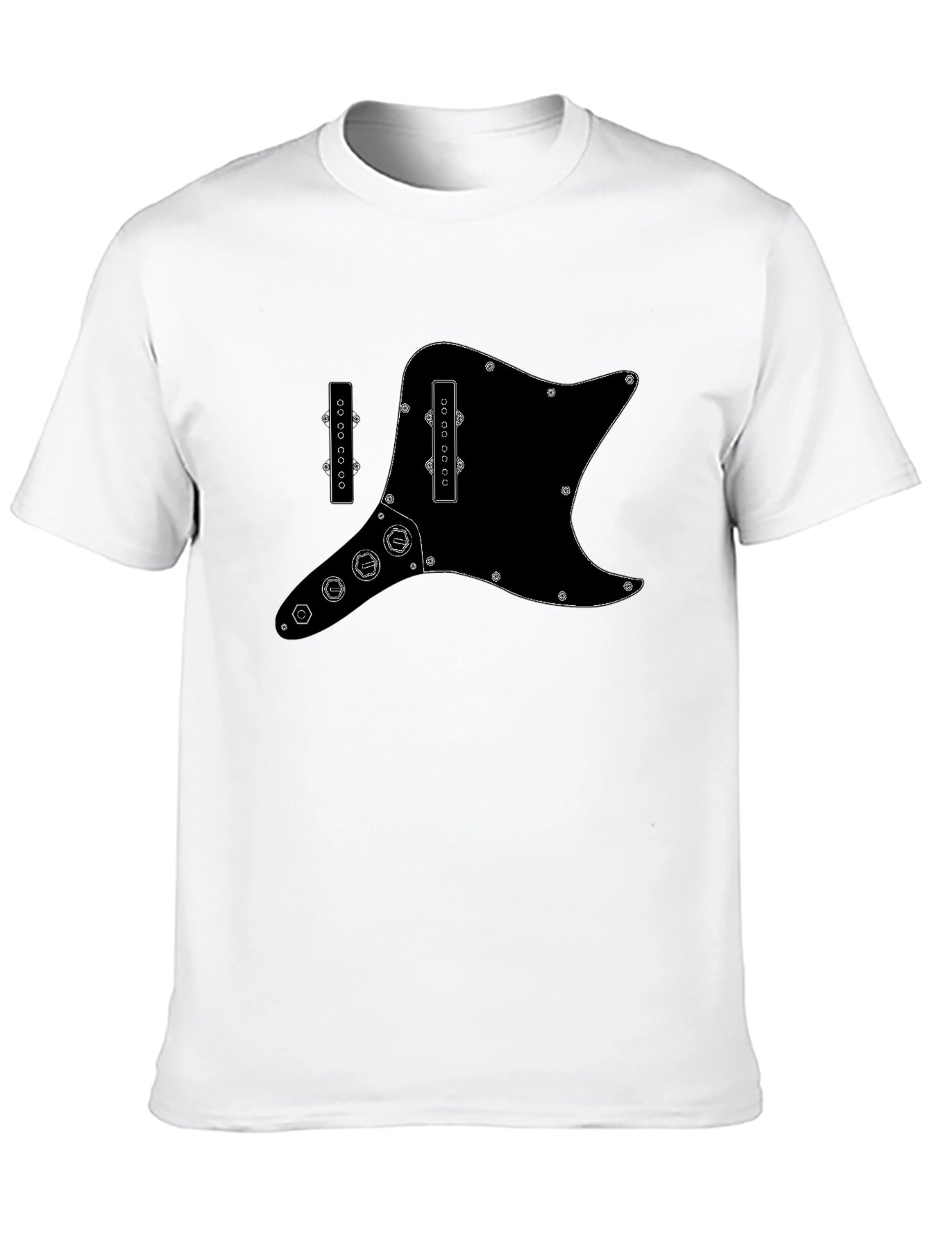 Electric Guitar Pickguard Graphic Tee - Black