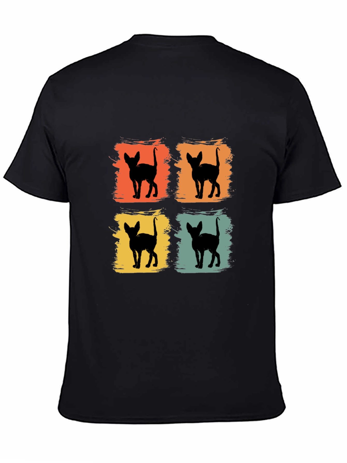 Retro Cat Silhouette T-Shirt