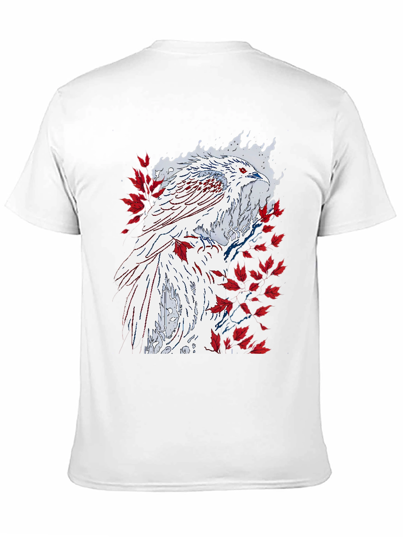 Phoenix Graphic Tee - Black Cotton T-Shirt