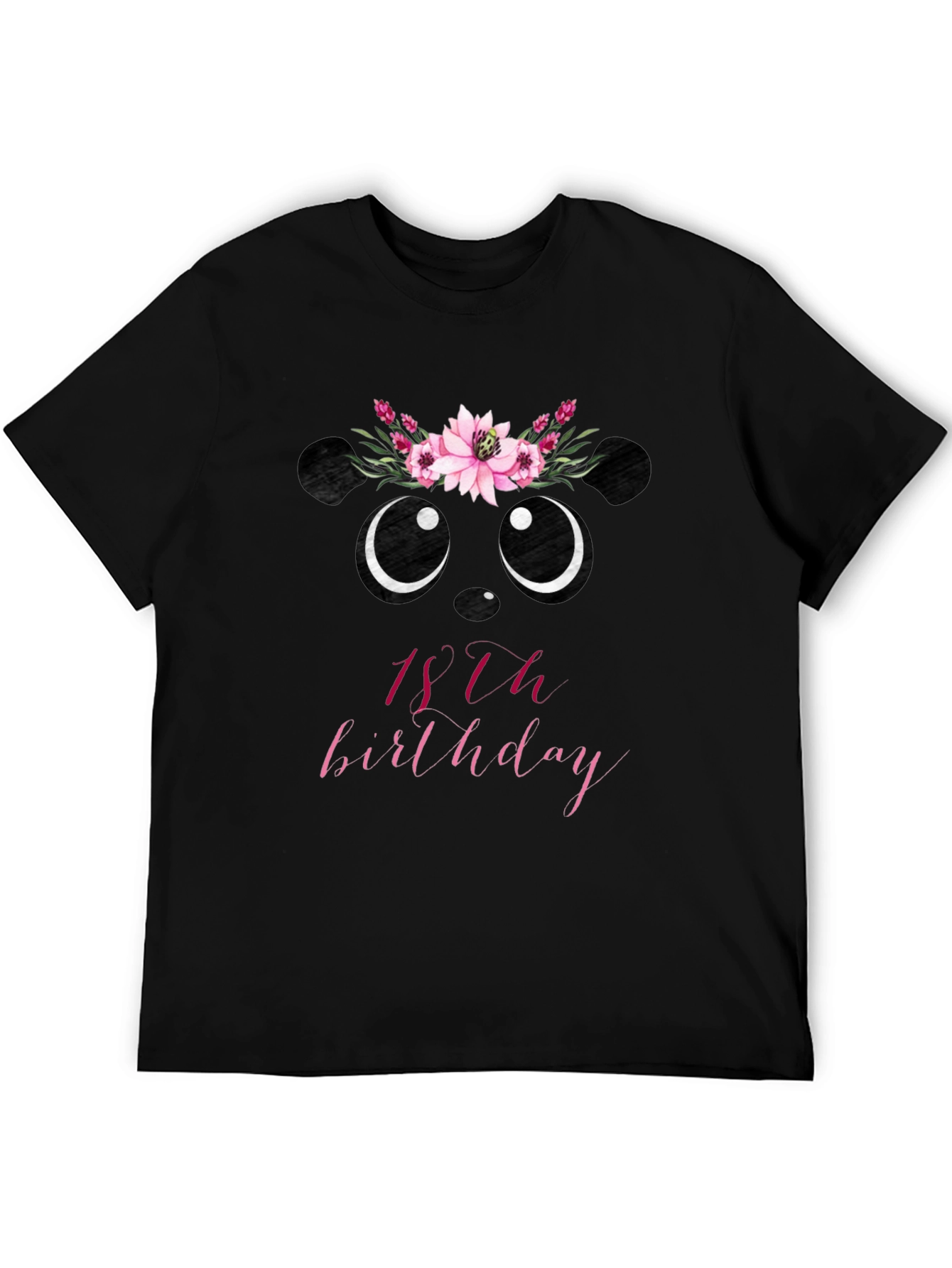 Cute Panda 18th Birthday T-Shirt