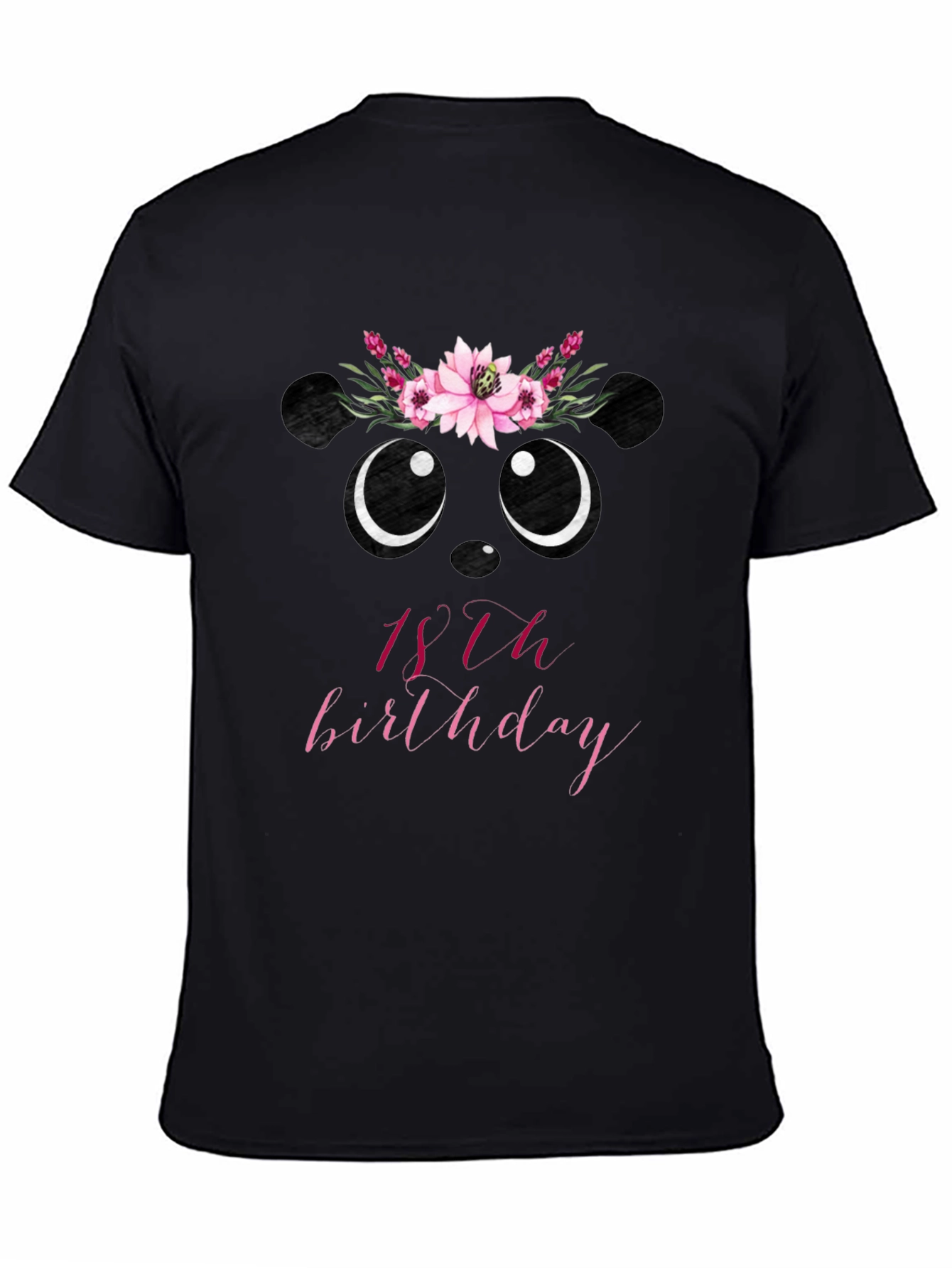 Cute Panda 18th Birthday T-Shirt