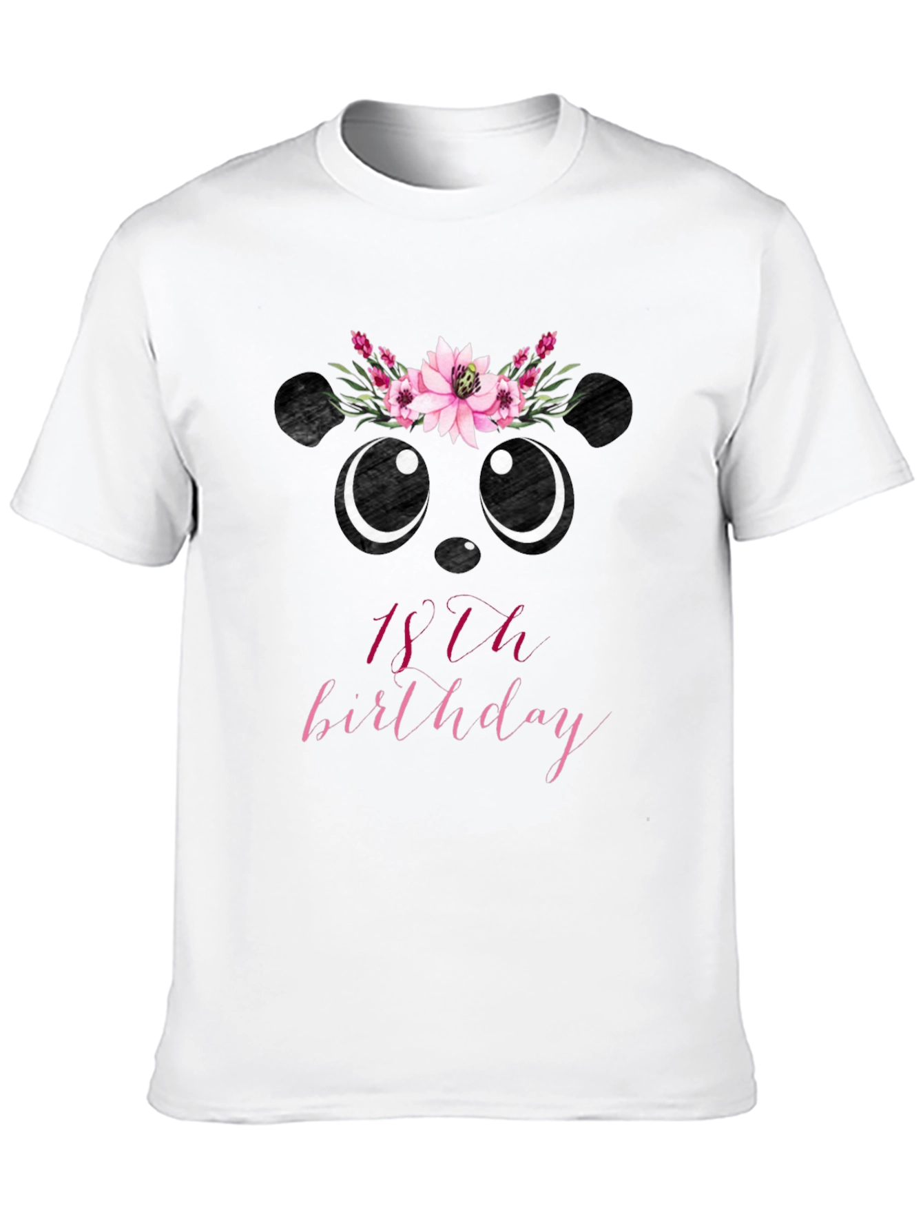 Cute Panda 18th Birthday T-Shirt