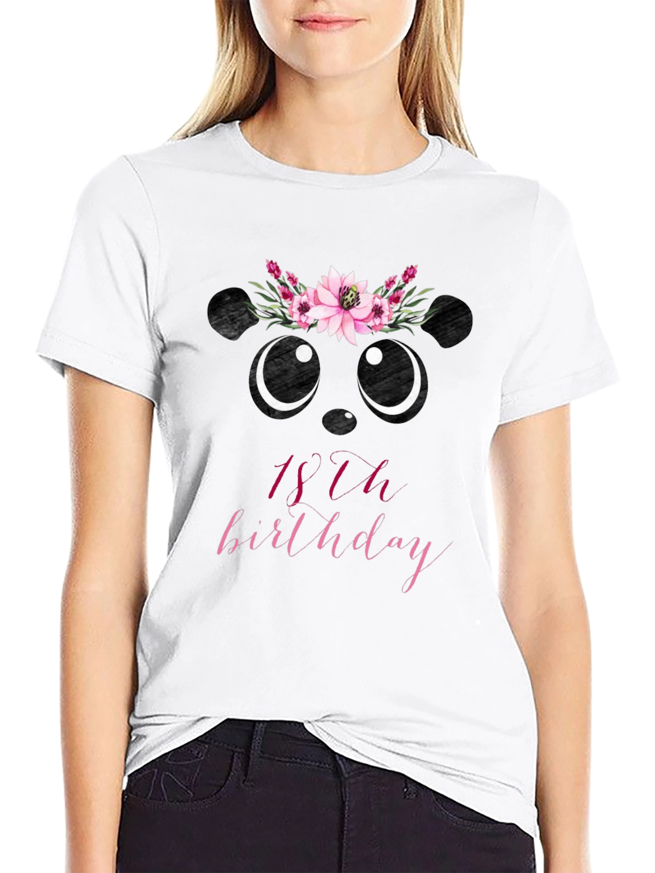 Cute Panda 18th Birthday T-Shirt