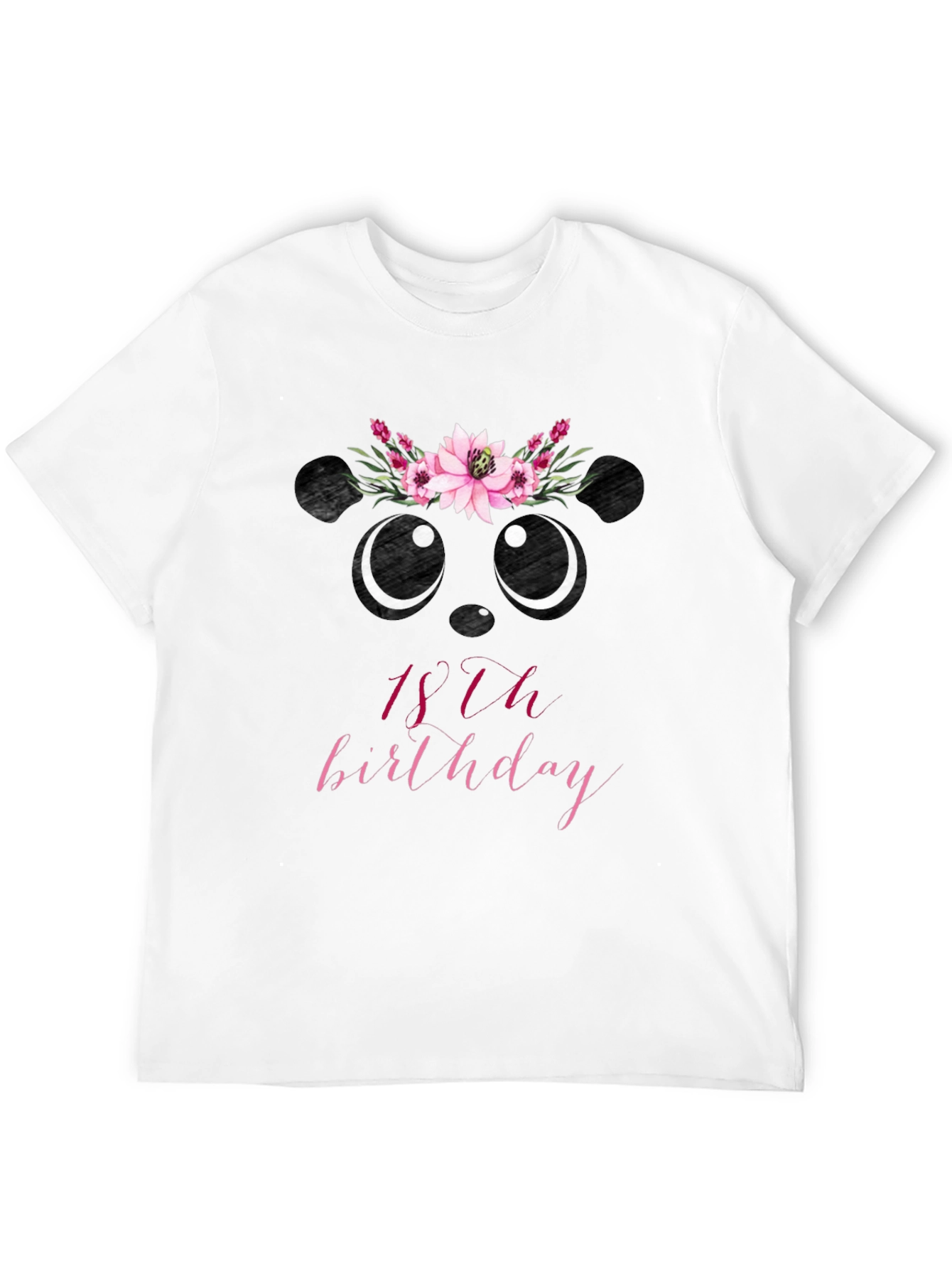 Cute Panda 18th Birthday T-Shirt