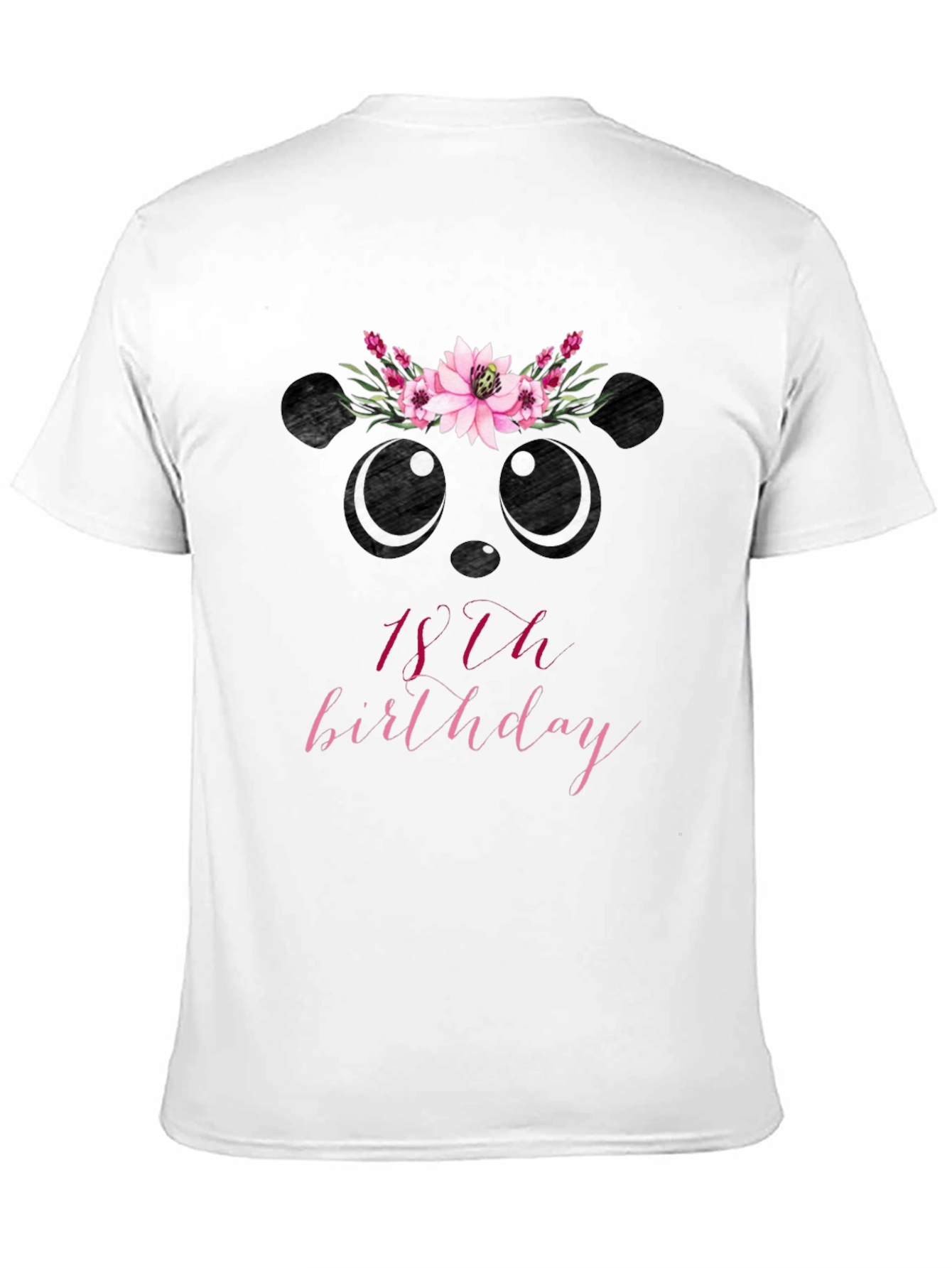 Cute Panda 18th Birthday T-Shirt