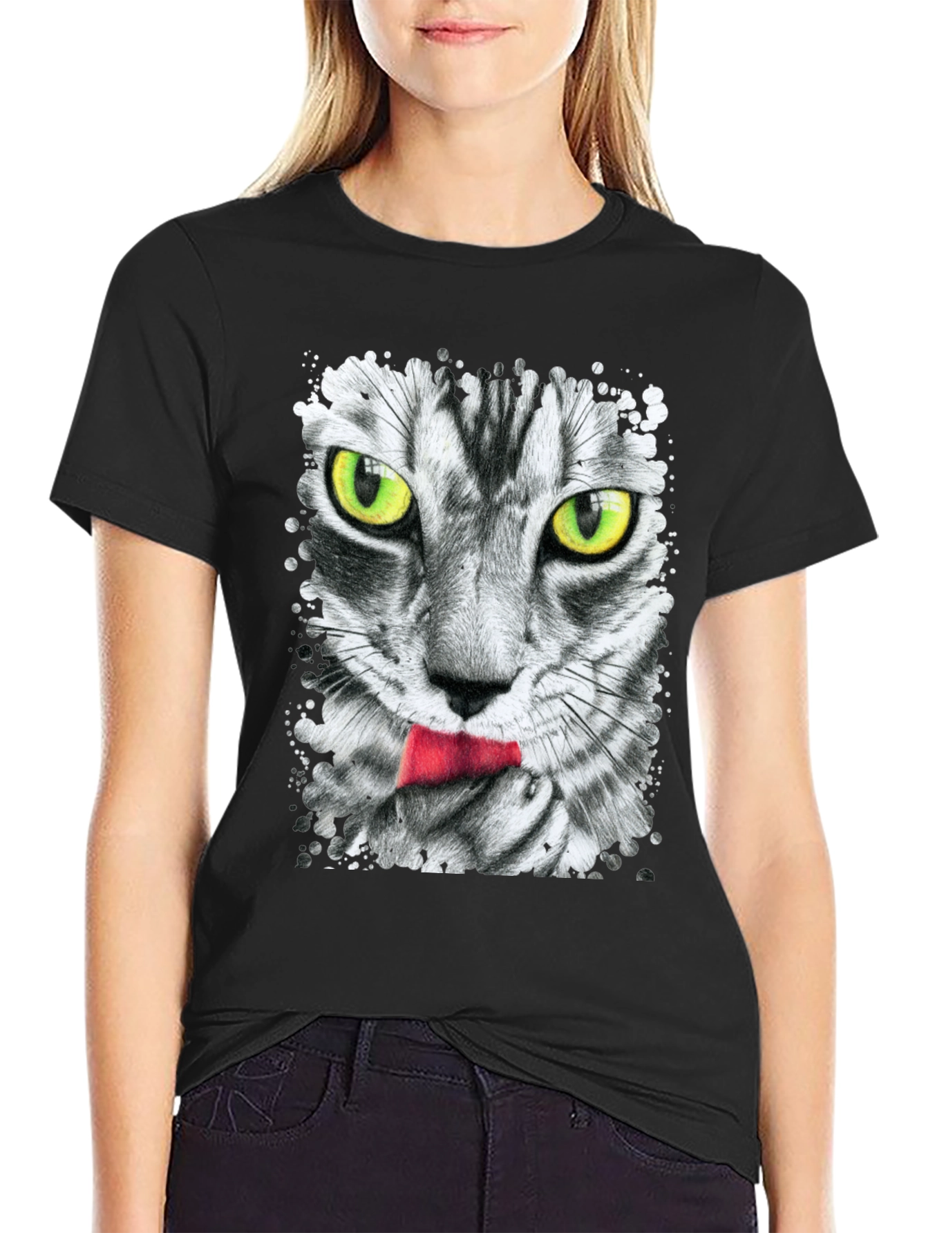 Cool Cat Tongue T-Shirt