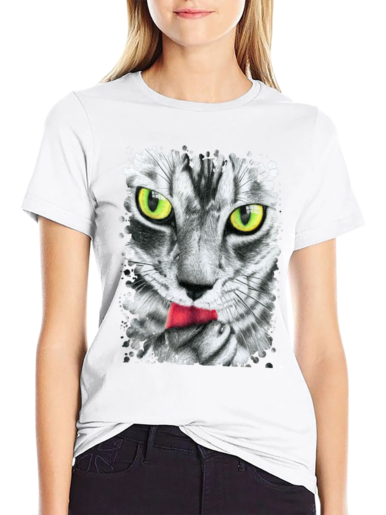 Cool Cat Tongue T-Shirt