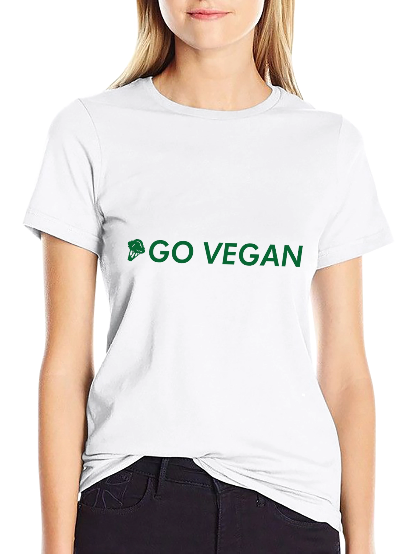 Go Vegan Broccoli Graphic Tee