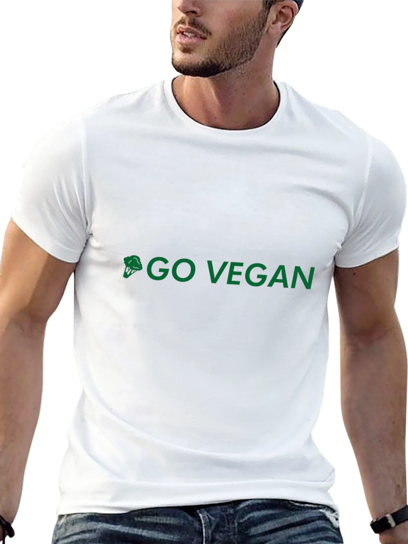 Go Vegan Broccoli Graphic Tee