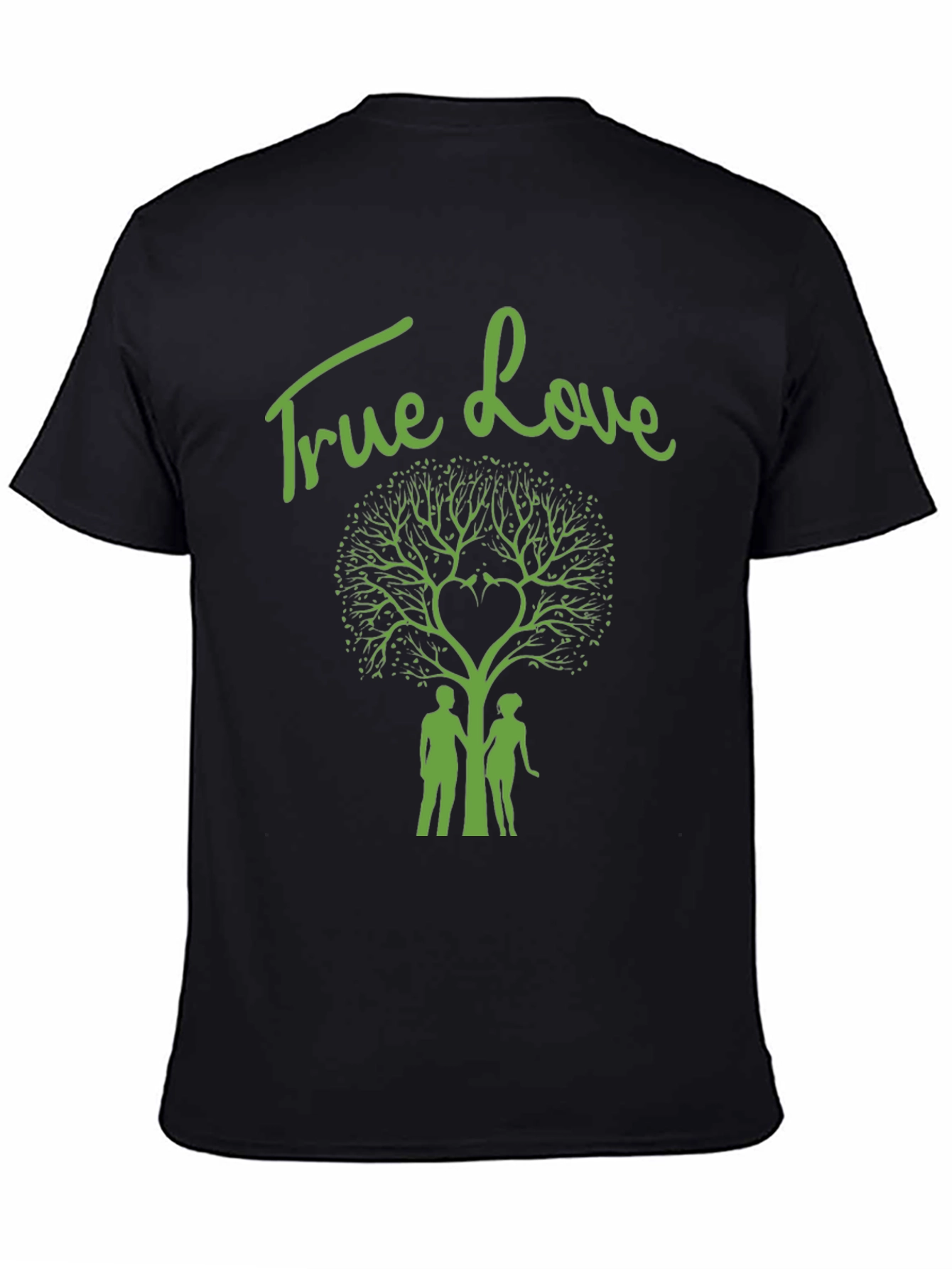 True Love Tree Graphic Tee - Stylish Black T-Shirt
