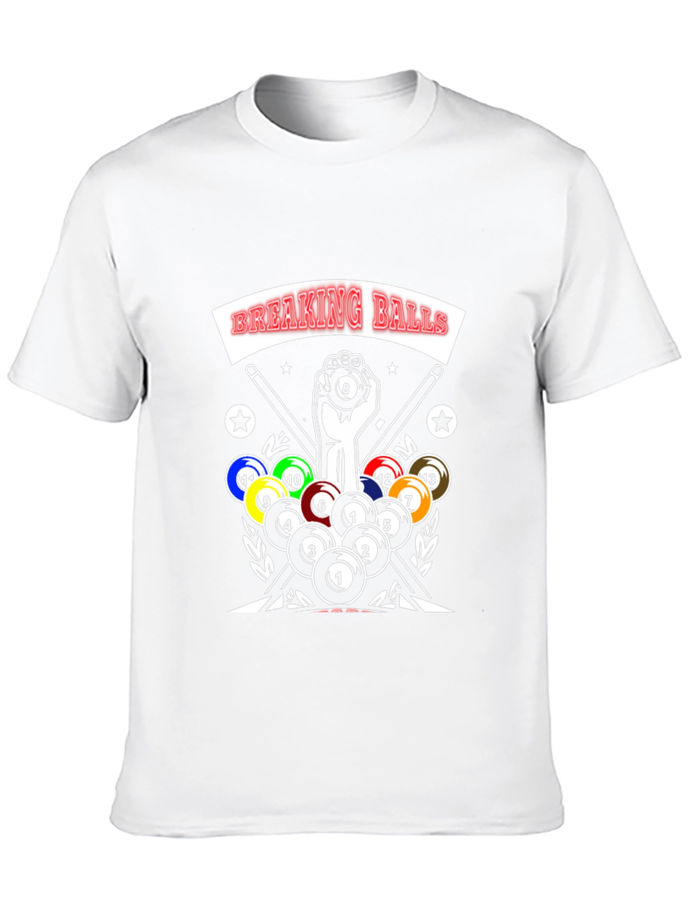 Breaking Balls Graphic T-Shirt - Pool Player Tee