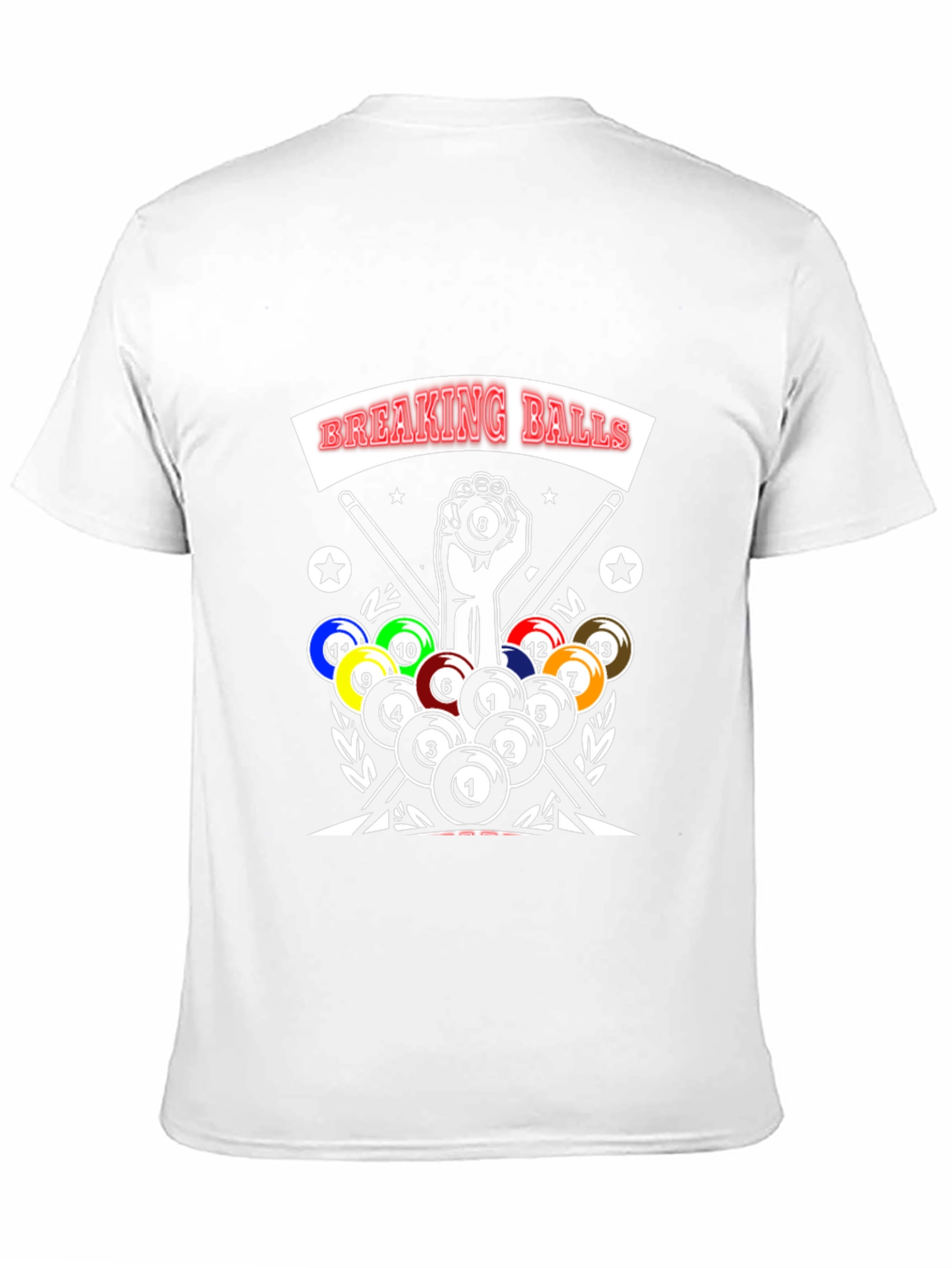 Breaking Balls Graphic T-Shirt - Pool Player Tee
