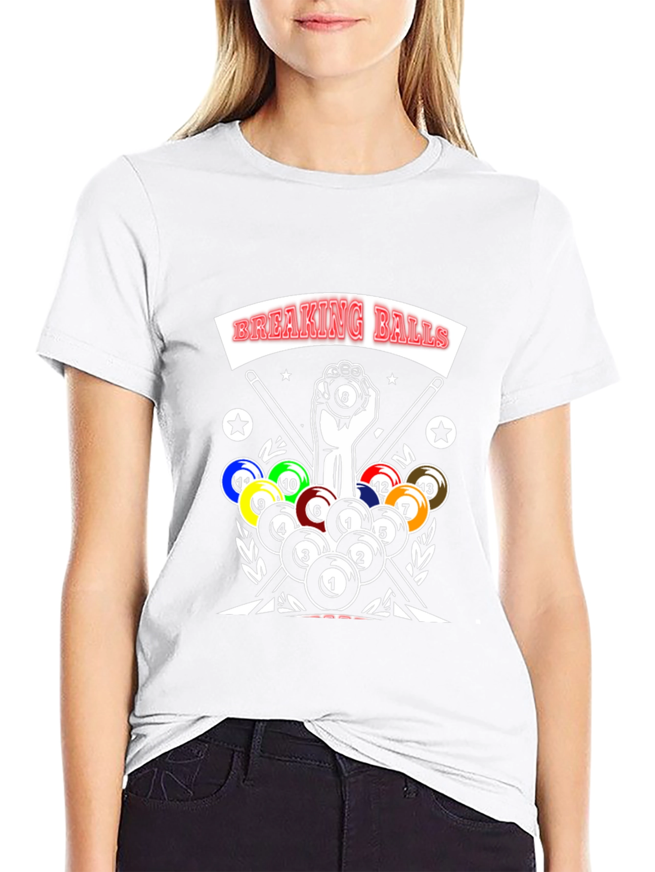 Breaking Balls Graphic T-Shirt - Pool Player Tee