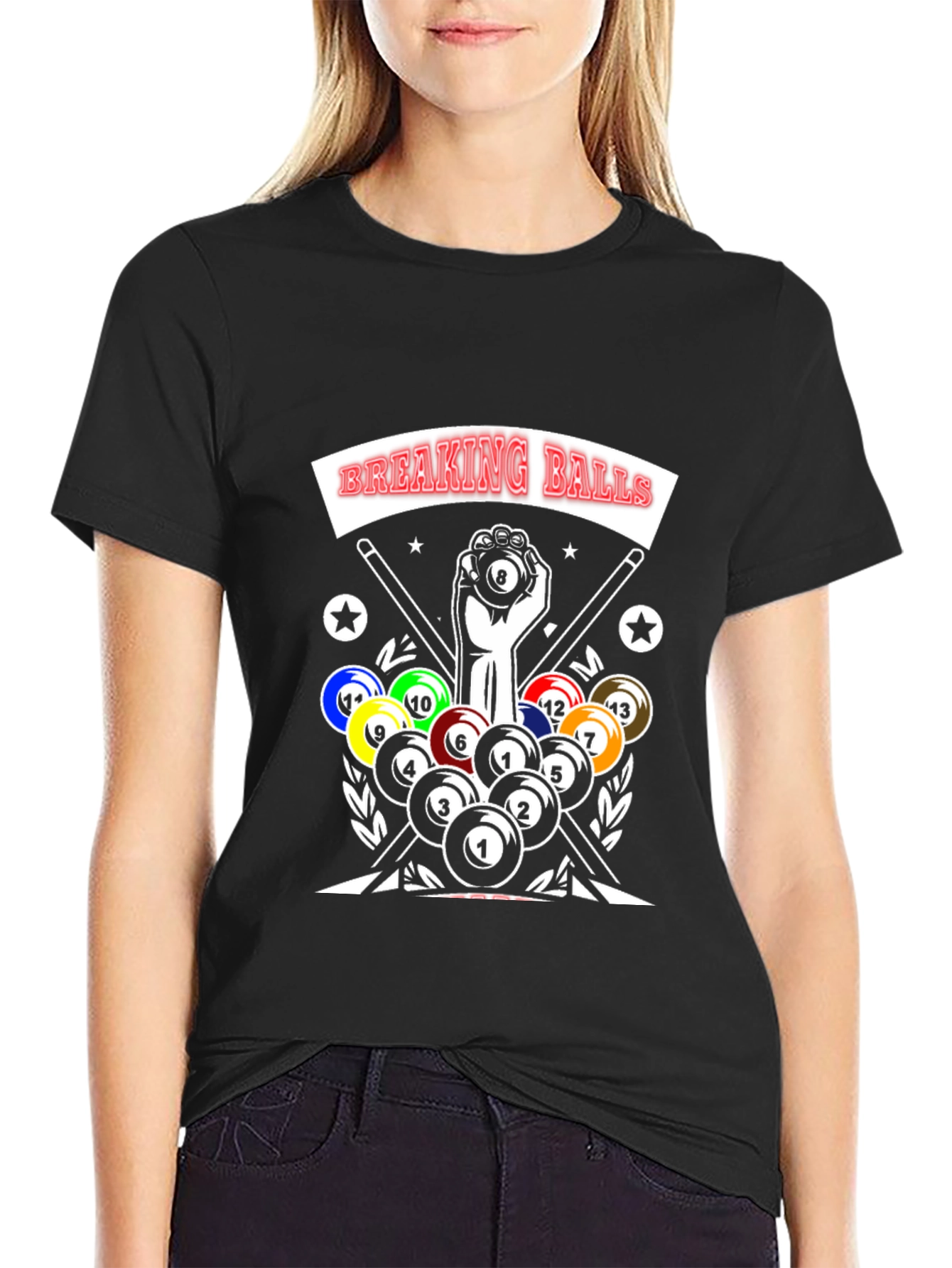 Breaking Balls Graphic T-Shirt - Pool Player Tee