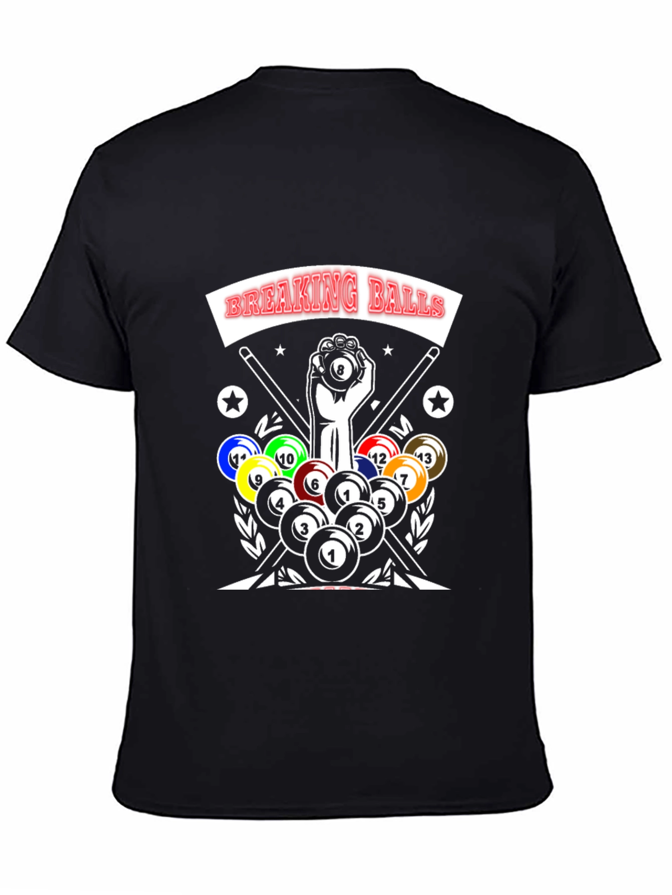 Breaking Balls Graphic T-Shirt - Pool Player Tee