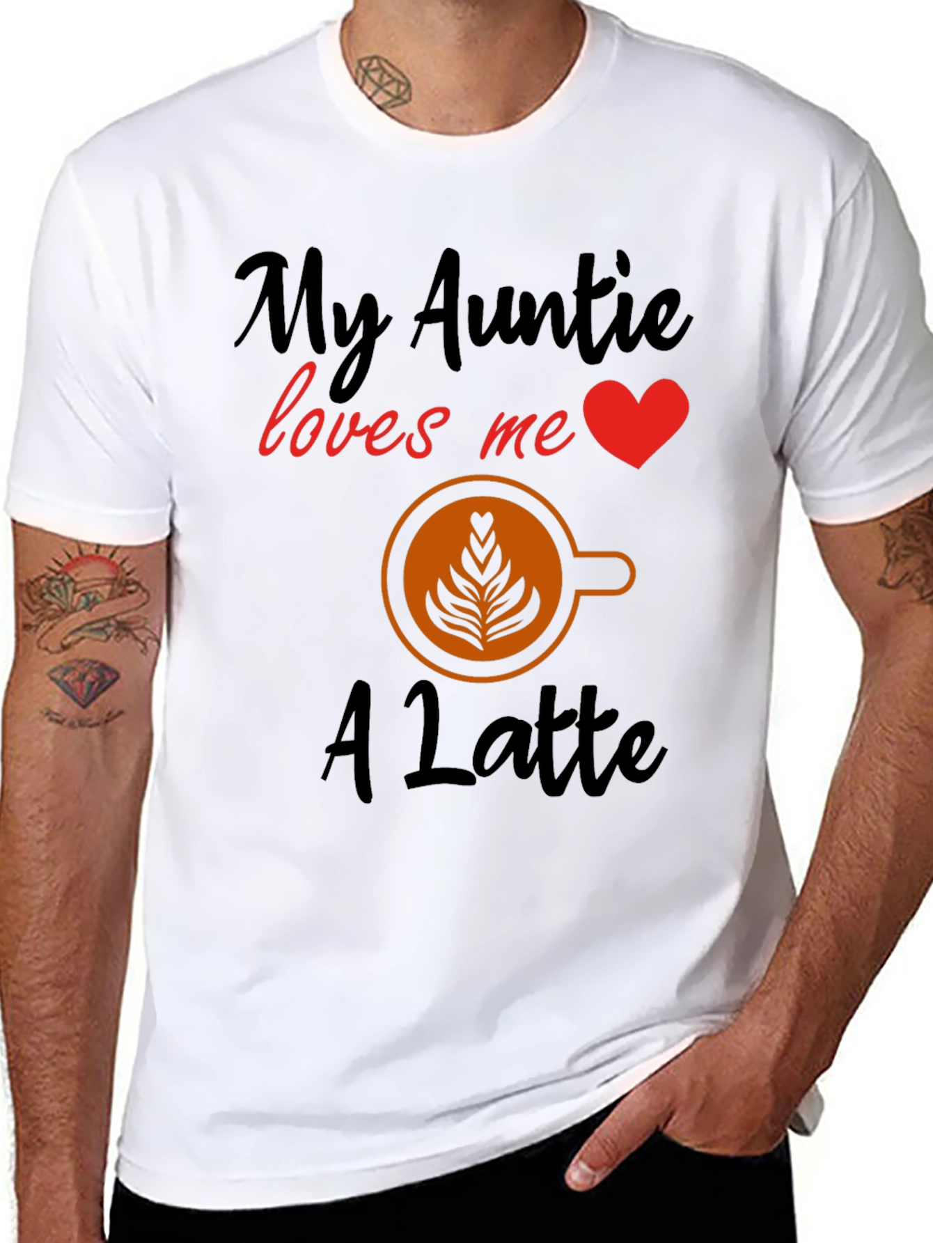 My Auntie Loves Me a Latte T-Shirt