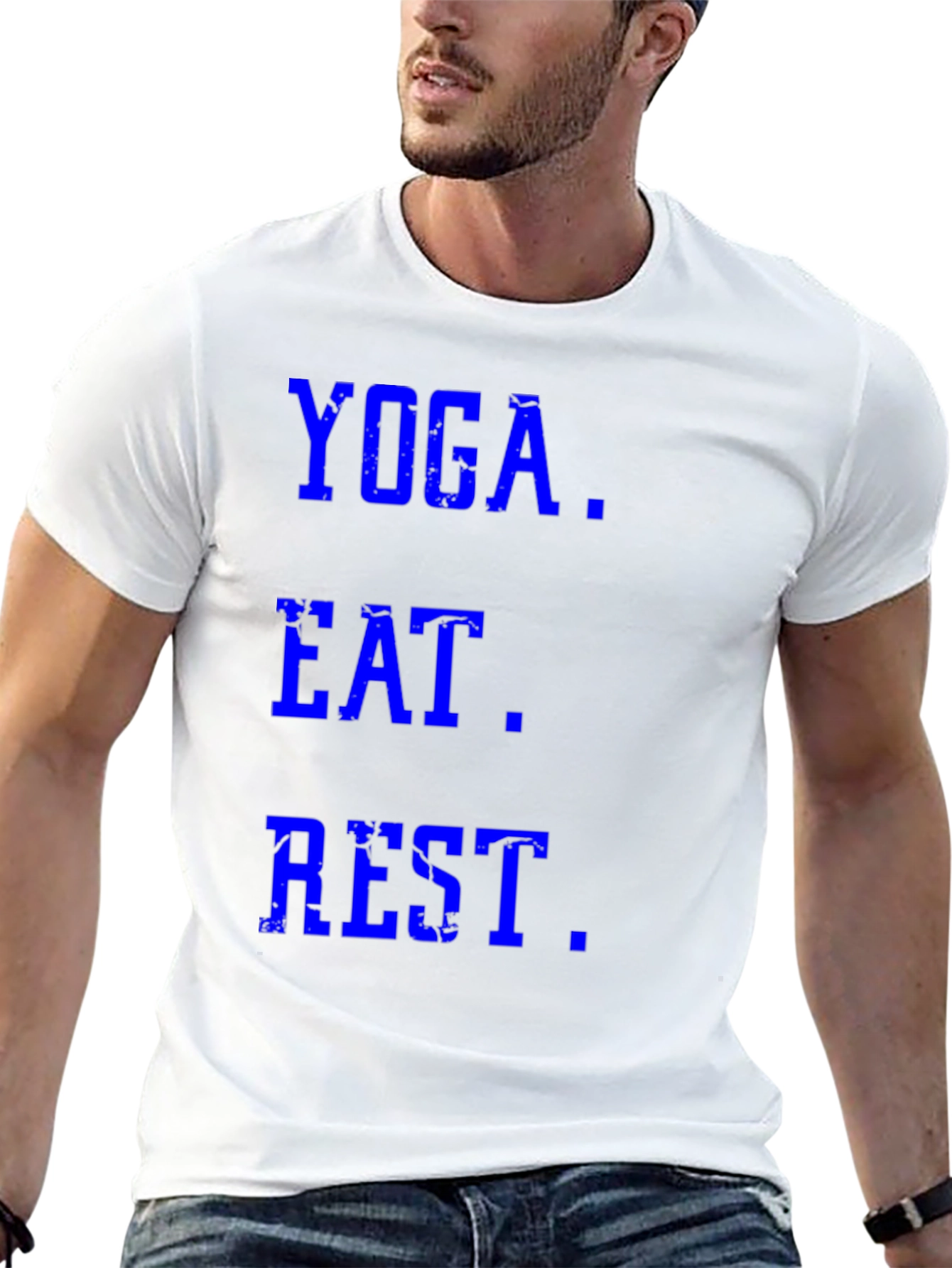 Yoga Eat Rest Black Graphic Tee