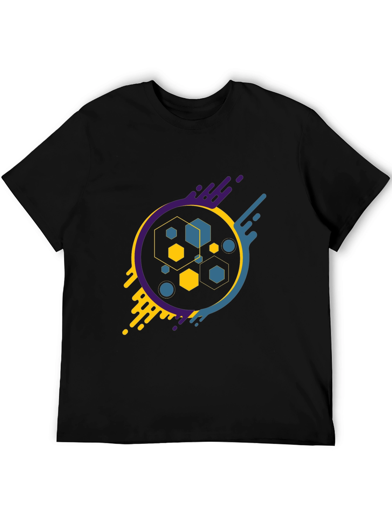 Abstract Geometric Graphic Tee - Modern Design