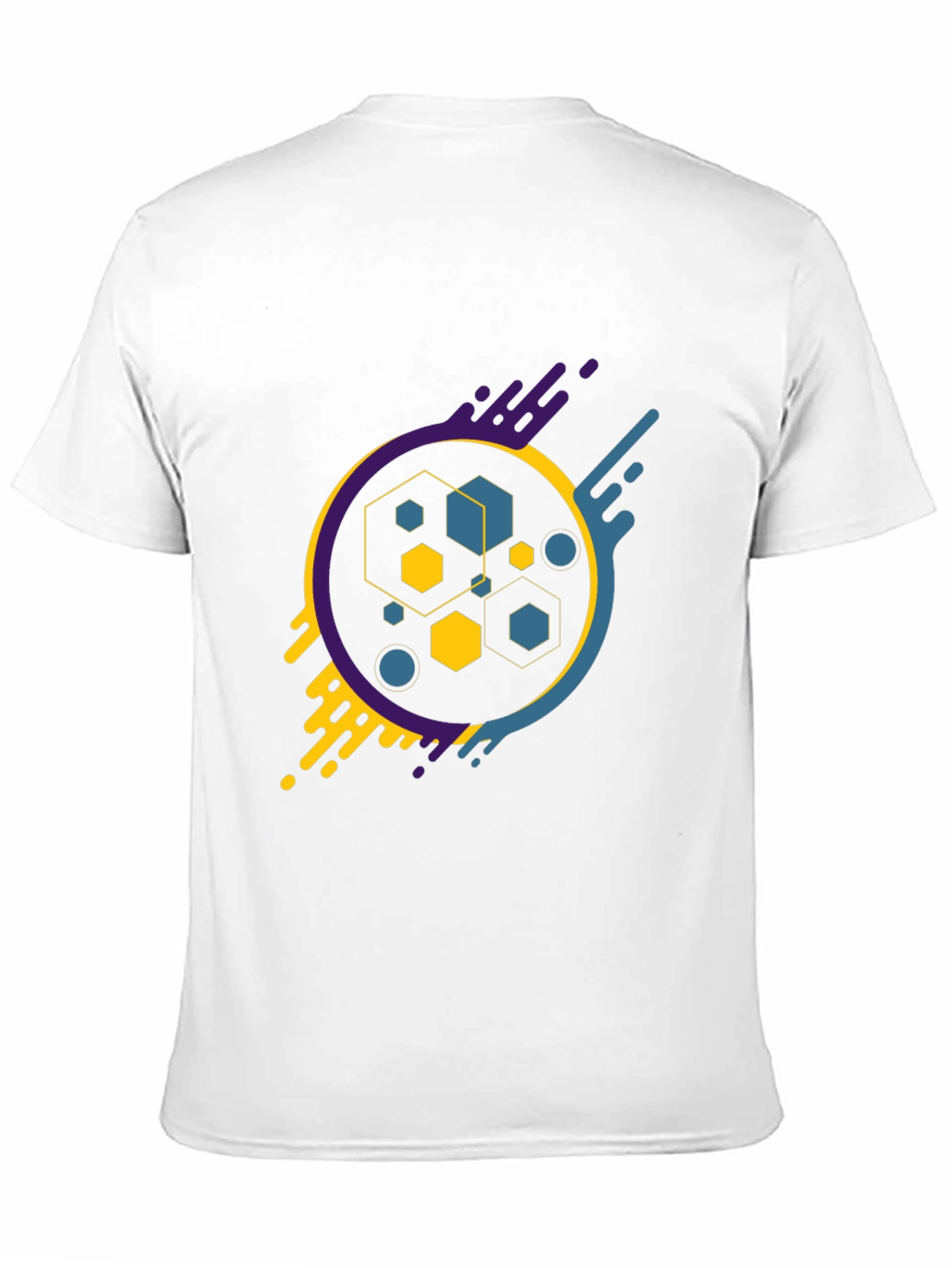 Abstract Geometric Graphic Tee - Modern Design
