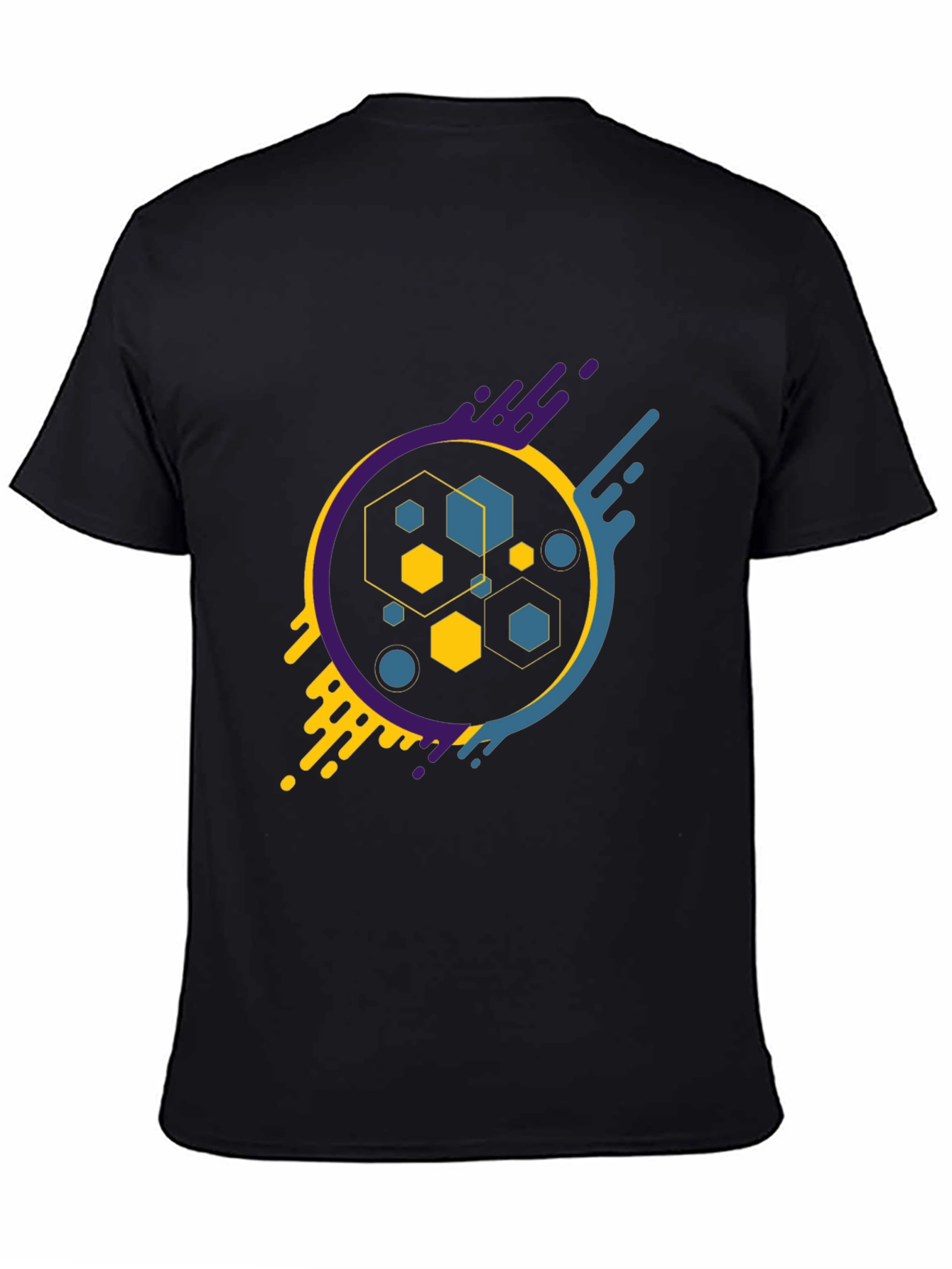 Abstract Geometric Graphic Tee - Modern Design