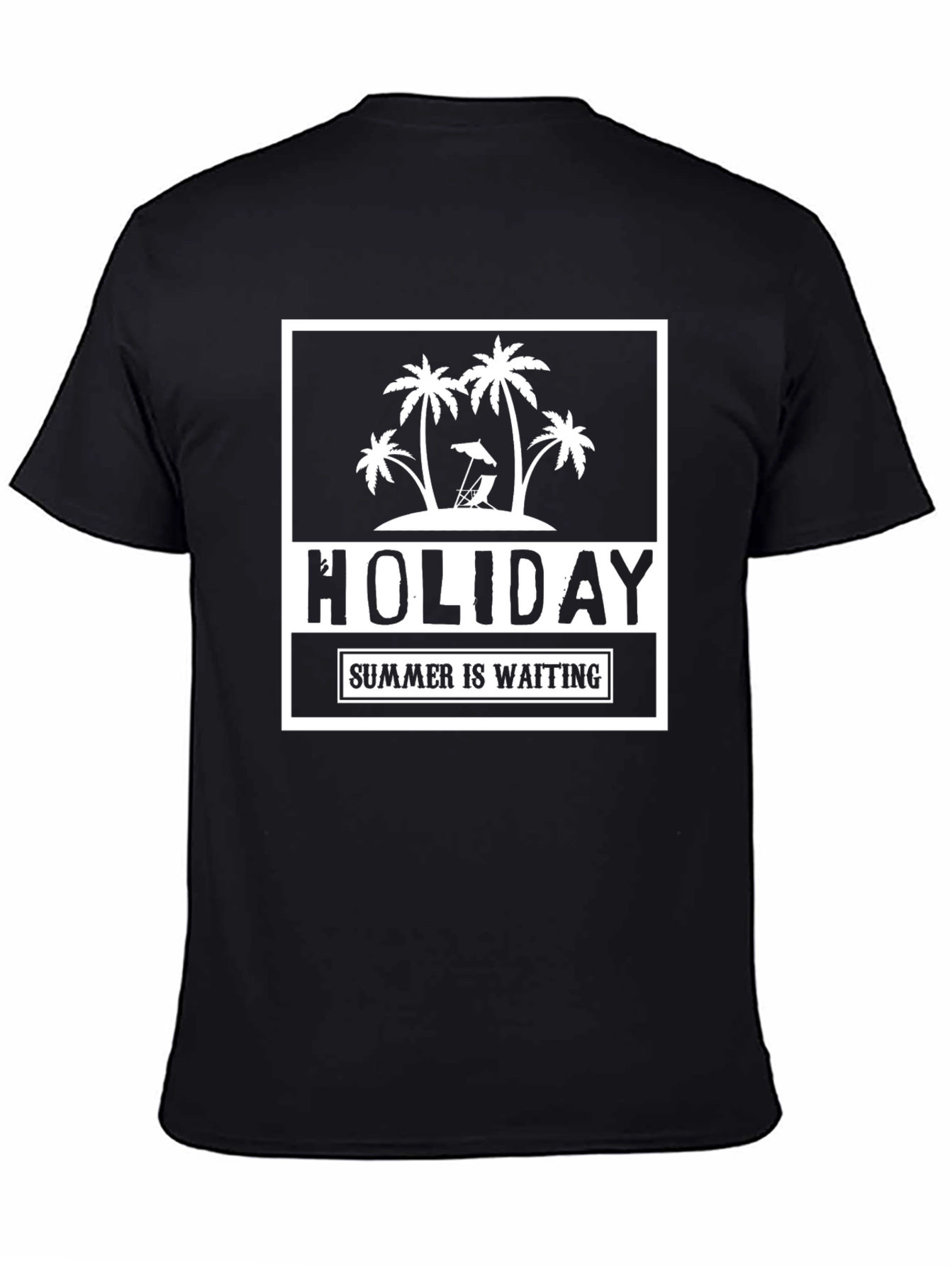 Holiday Summer Waiting Graphic Tee - Black