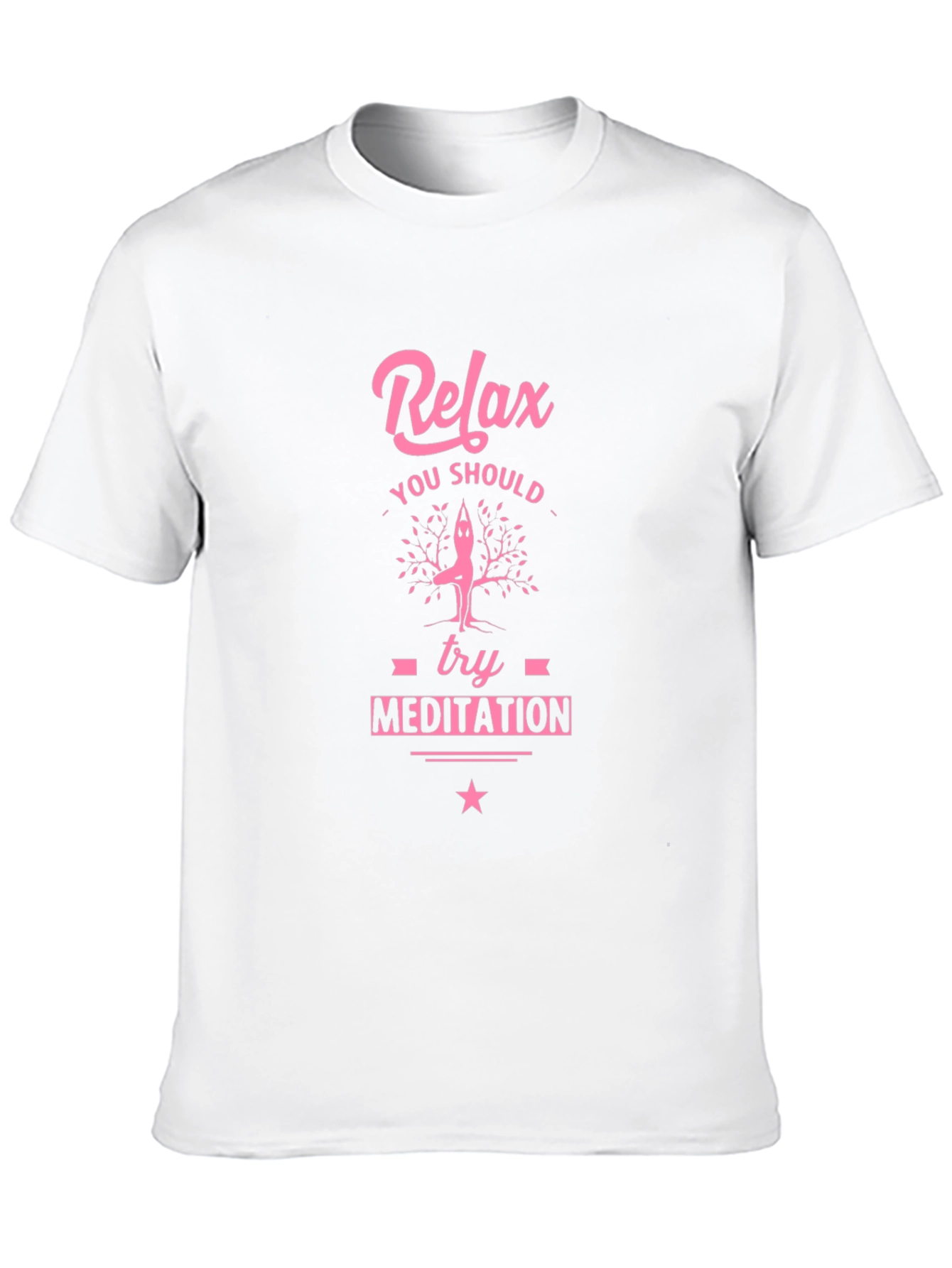 Relax Meditation Black Graphic Tee