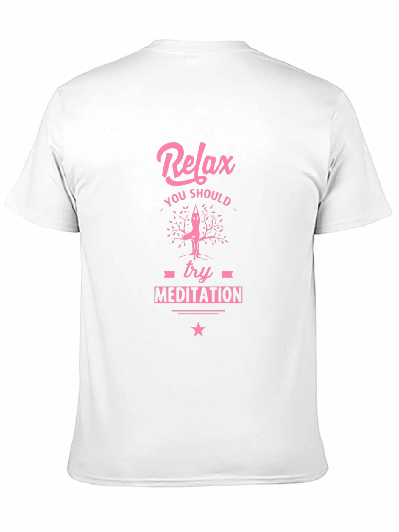 Relax Meditation Black Graphic Tee