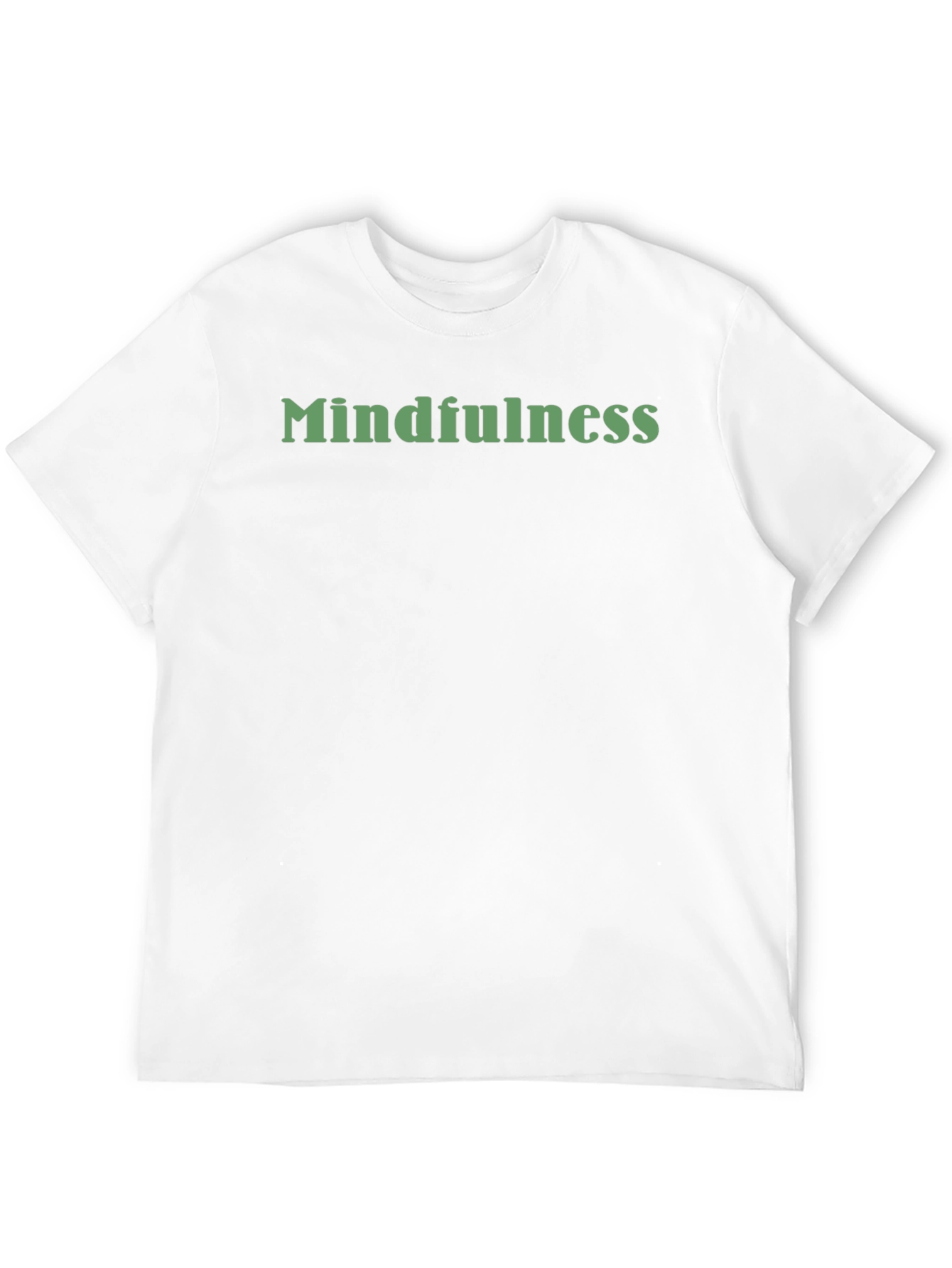 Mindfulness Graphic Print Crew Neck T-Shirt