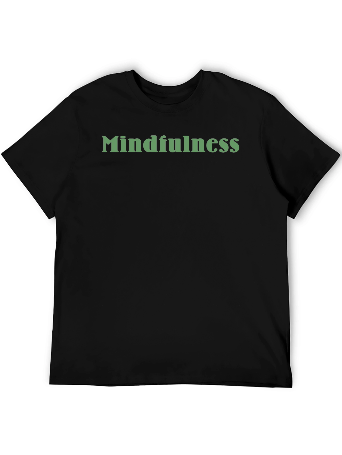 Mindfulness Graphic Print Crew Neck T-Shirt