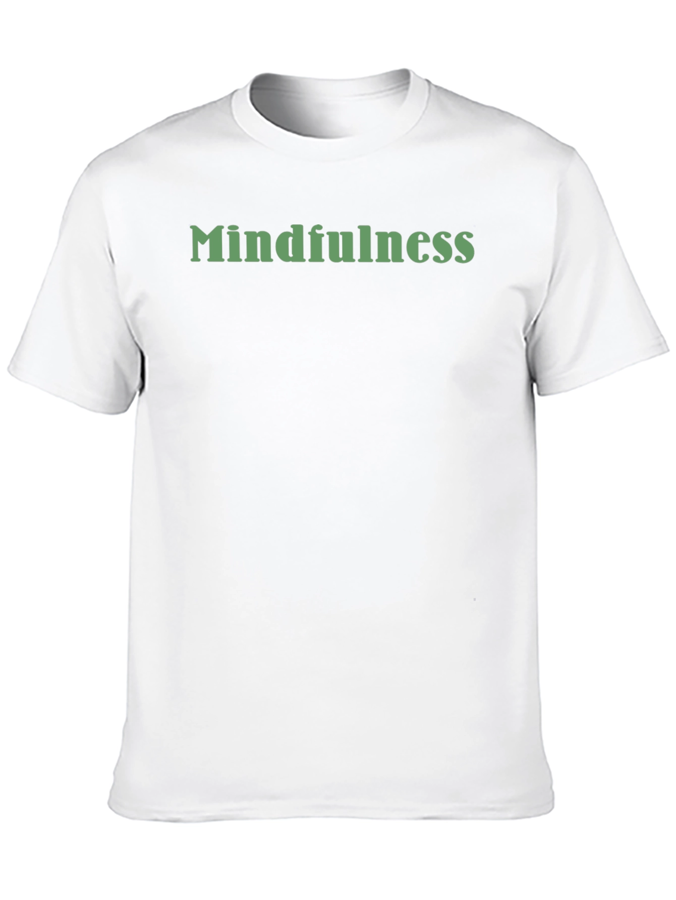 Mindfulness Graphic Print Crew Neck T-Shirt