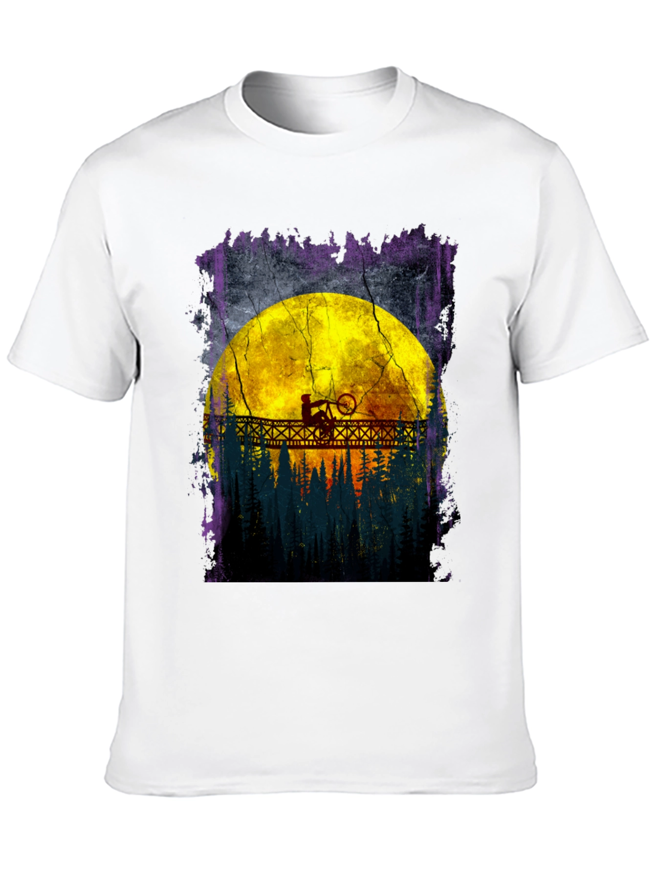 Mountain Bike Moon T-Shirt - Adventure Awaits!