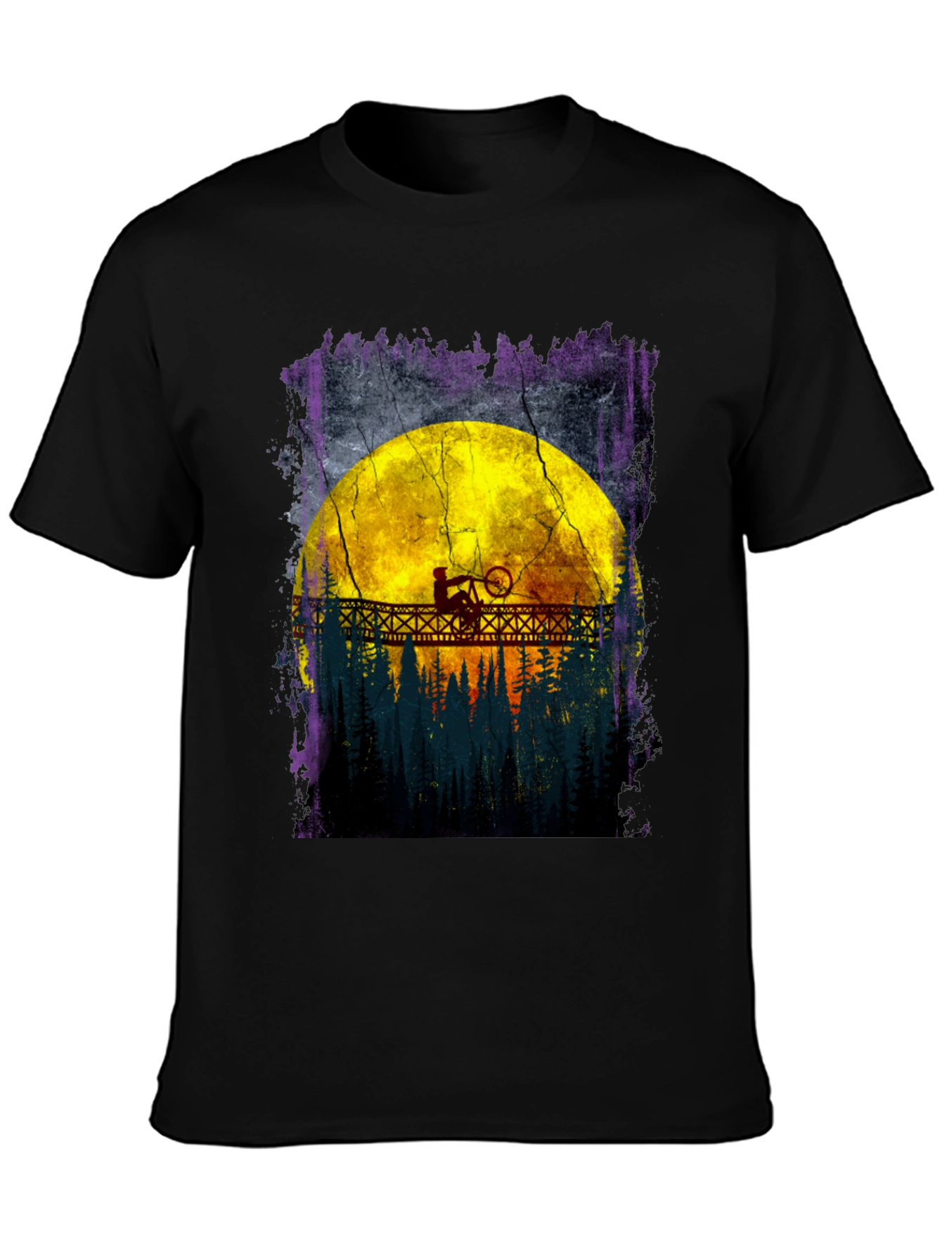 Mountain Bike Moon T-Shirt - Adventure Awaits!