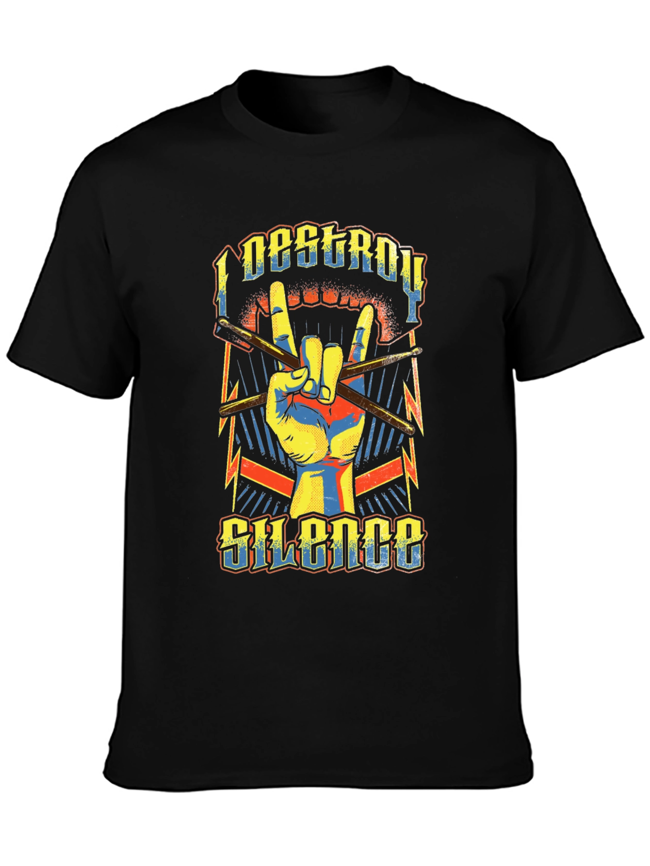 I Destroy Silence Graphic Print Tee