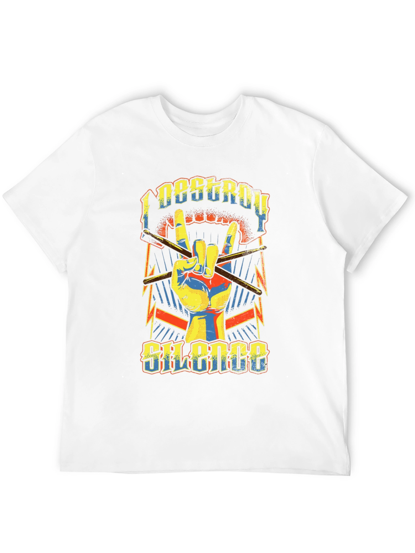 I Destroy Silence Graphic Print Tee