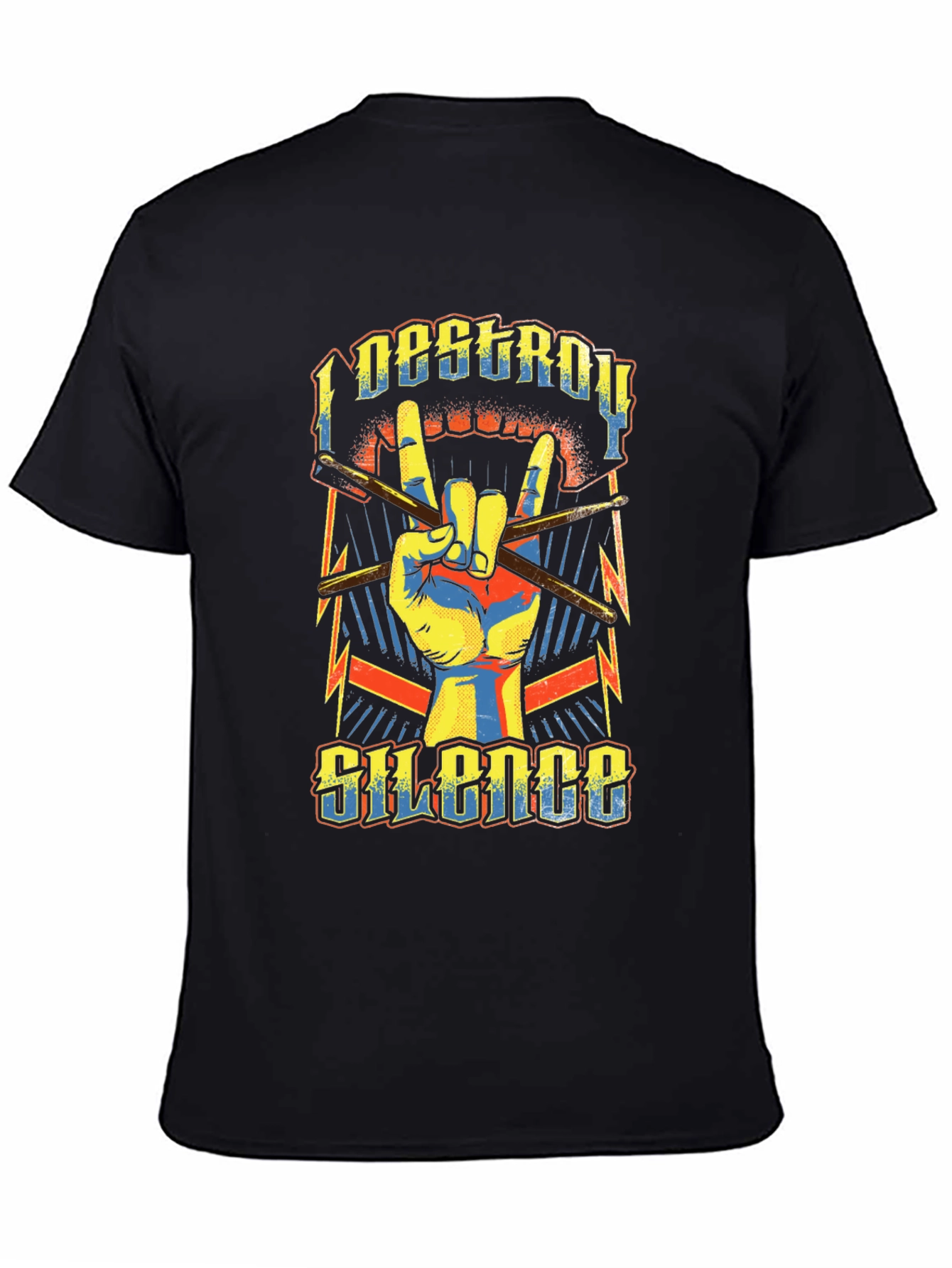I Destroy Silence Graphic Print Tee